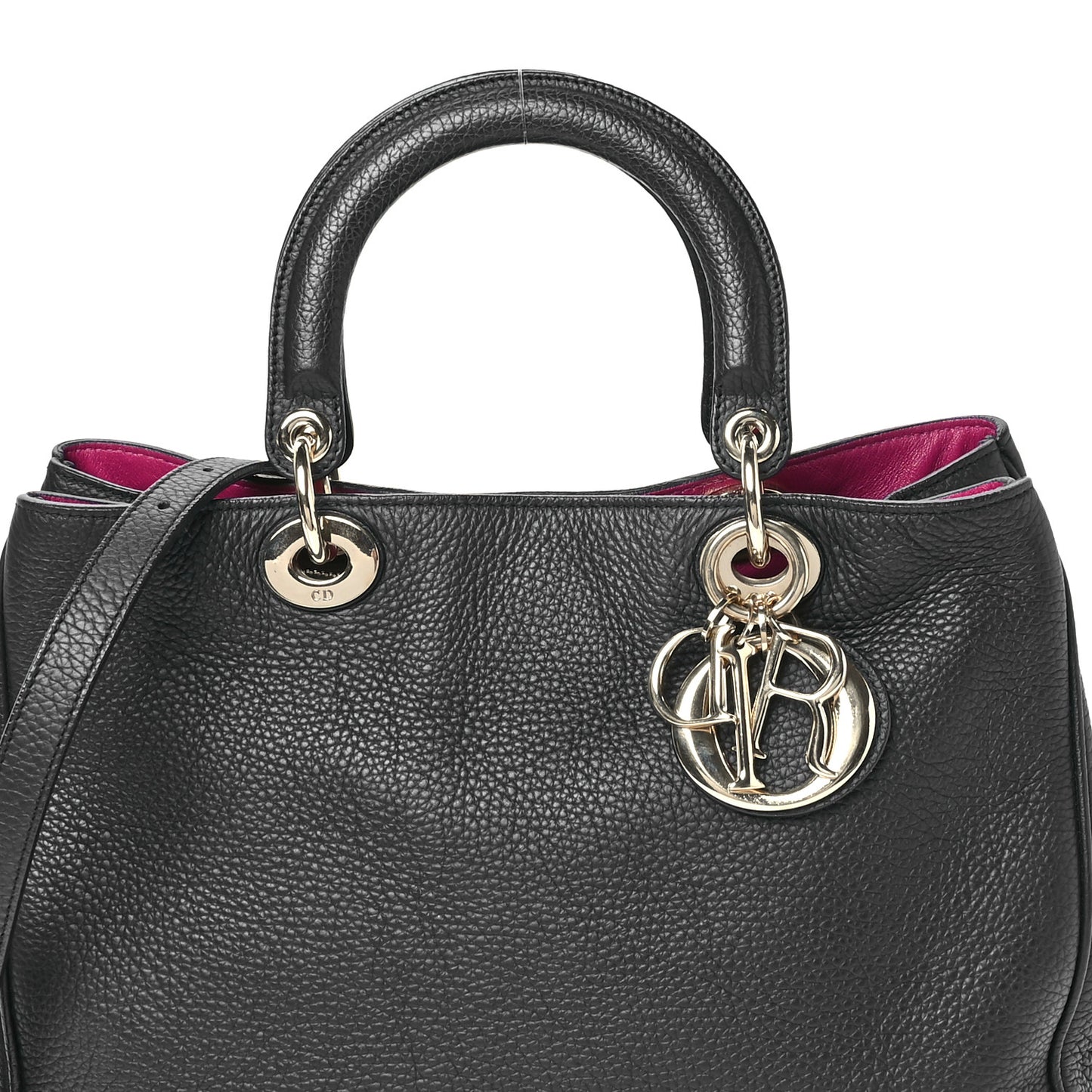 Bullcalf Medium Diorissimo Tote Black Rose Indien