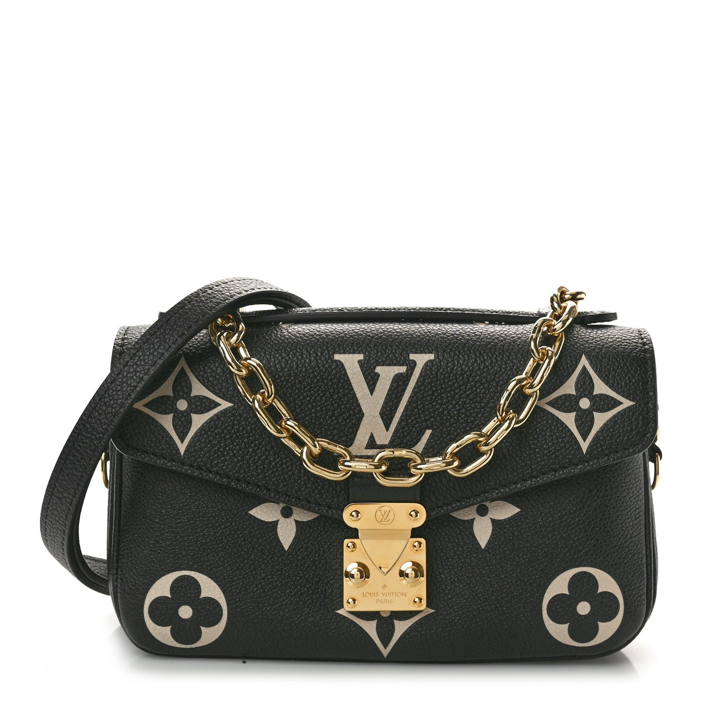 Empreinte Monogram Giant Pochette Metis East West Black Beige