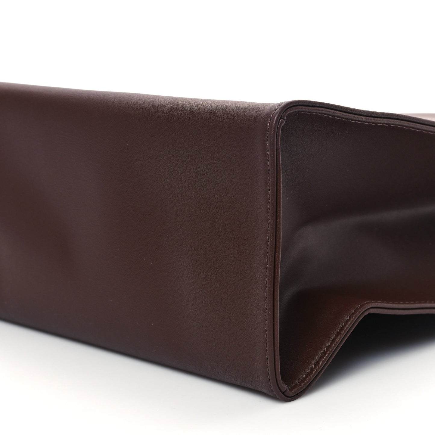 Vegan Leather Medium Shopping Bag Chocolate