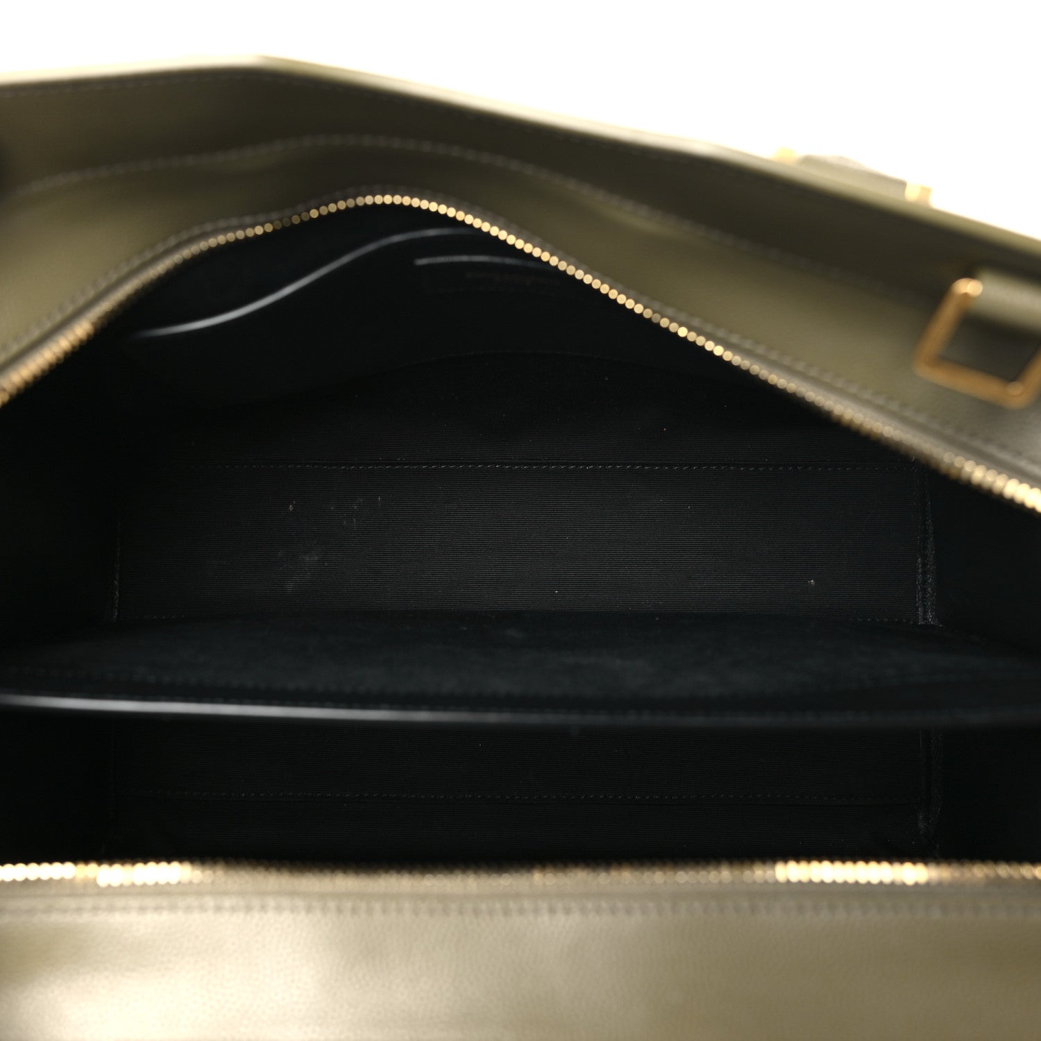 Saint Laurent Grain De Poudre Medium Uptown Tote Vert Kaki 5 of 9