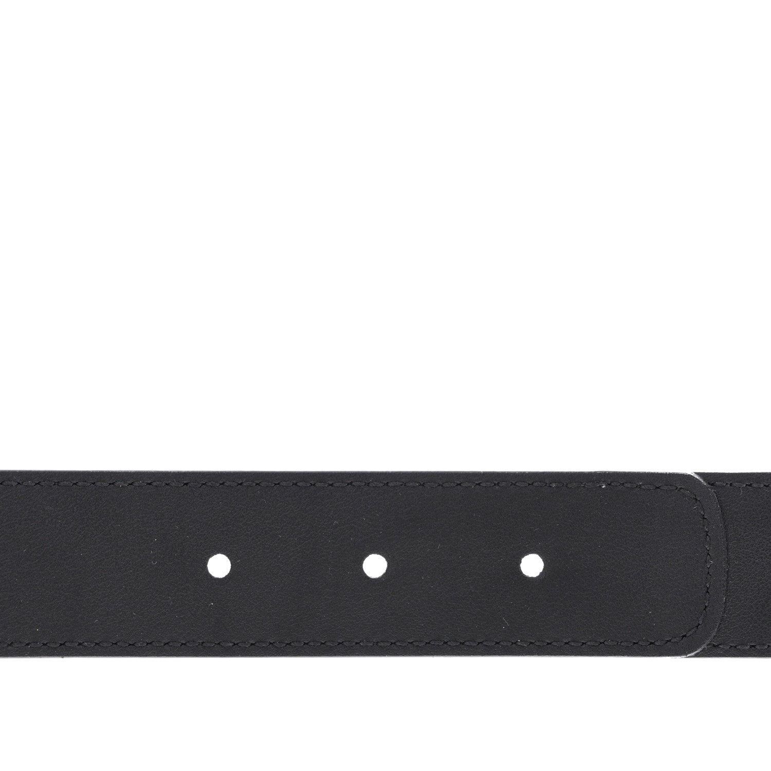 Gucci GG Supreme Monogram Matte Plutone Calfskin Double G 30mm Belt 75 30 Beige Ebony Black 4 of 7