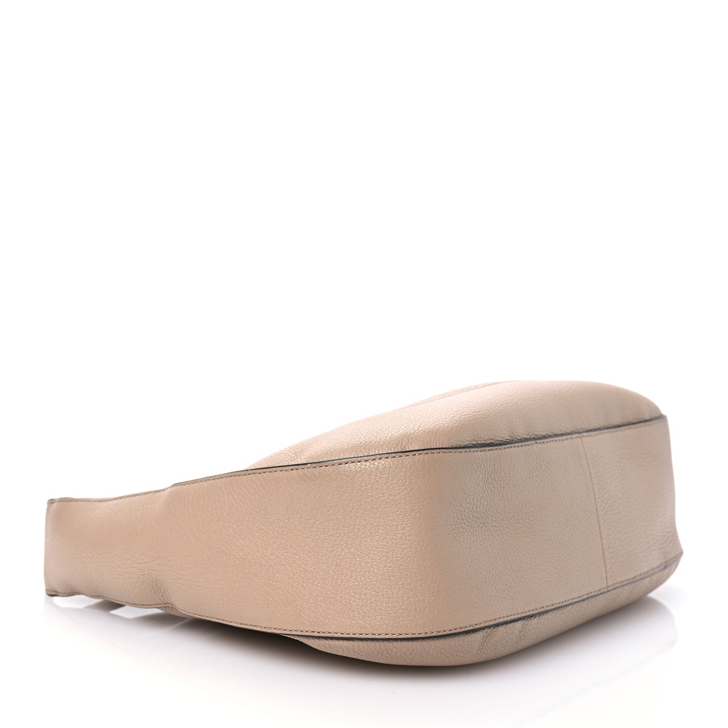 Vitello Phenix Zippered Messenger Hobo Cammeo