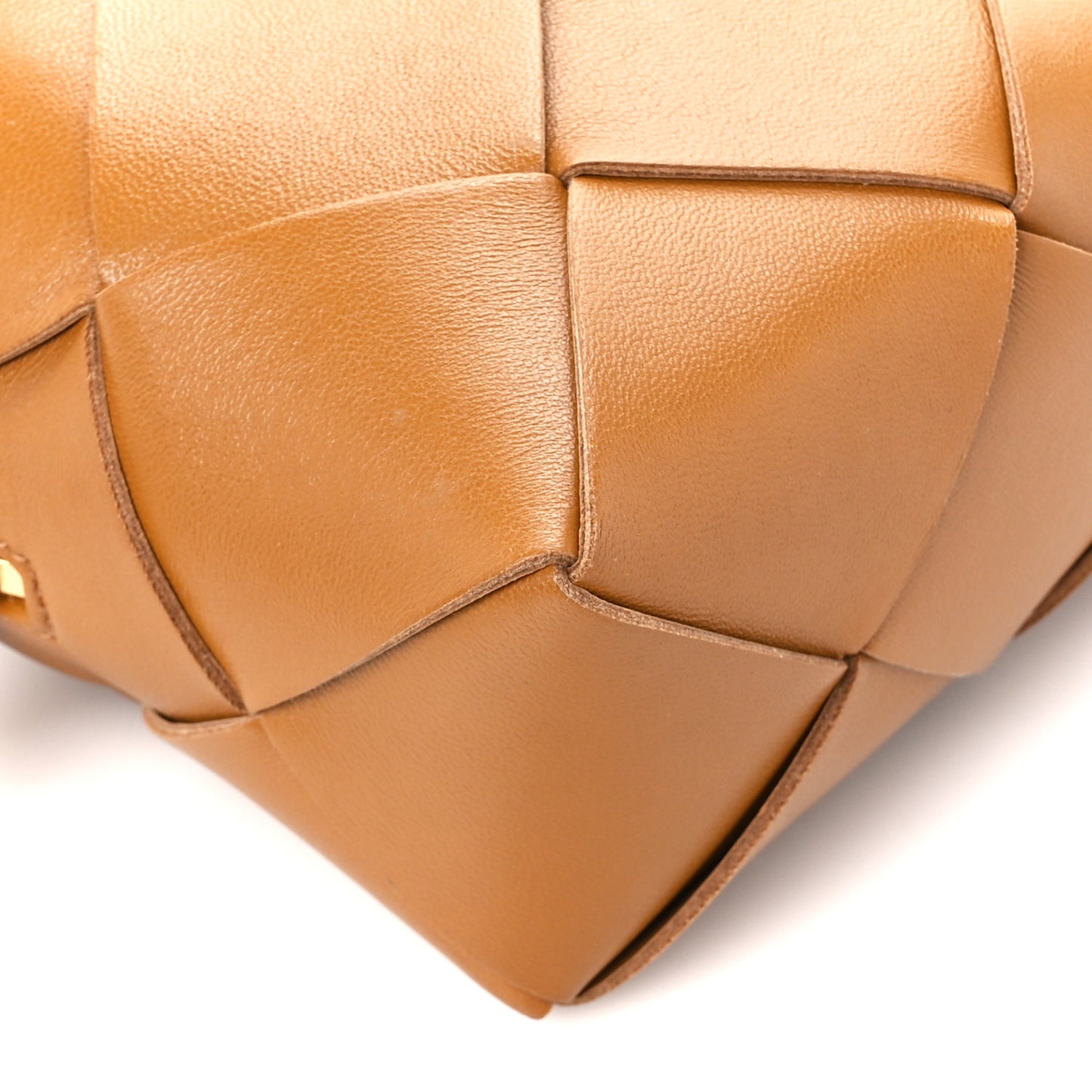 Lambskin Maxi Intrecciato Mini Cassette Camera Bag Acorn