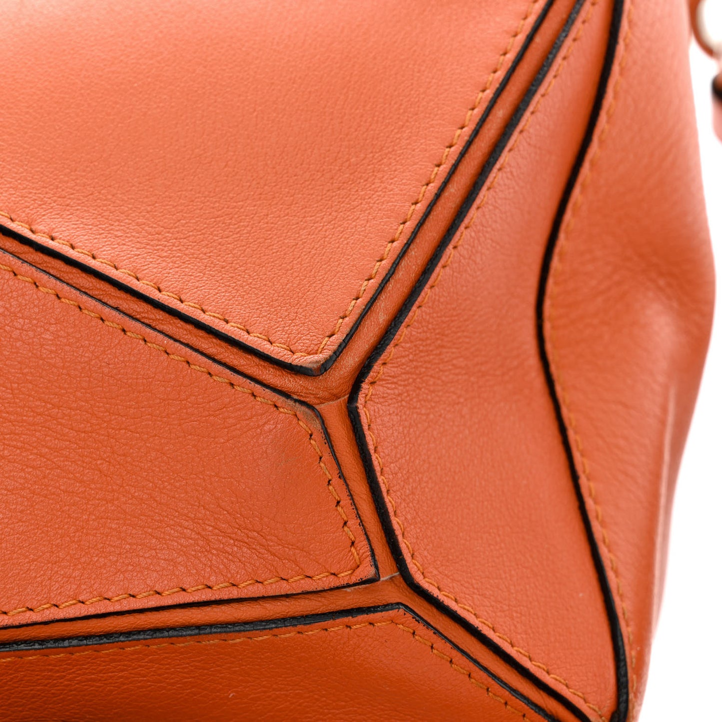 Calfskin Medium Puzzle Bag Orange