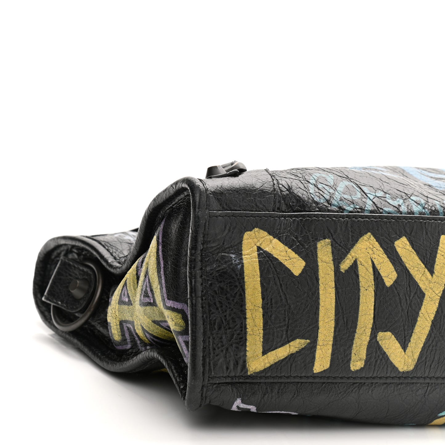 Agneau Graffiti All Over Classic Hardware S City Black Multicolor