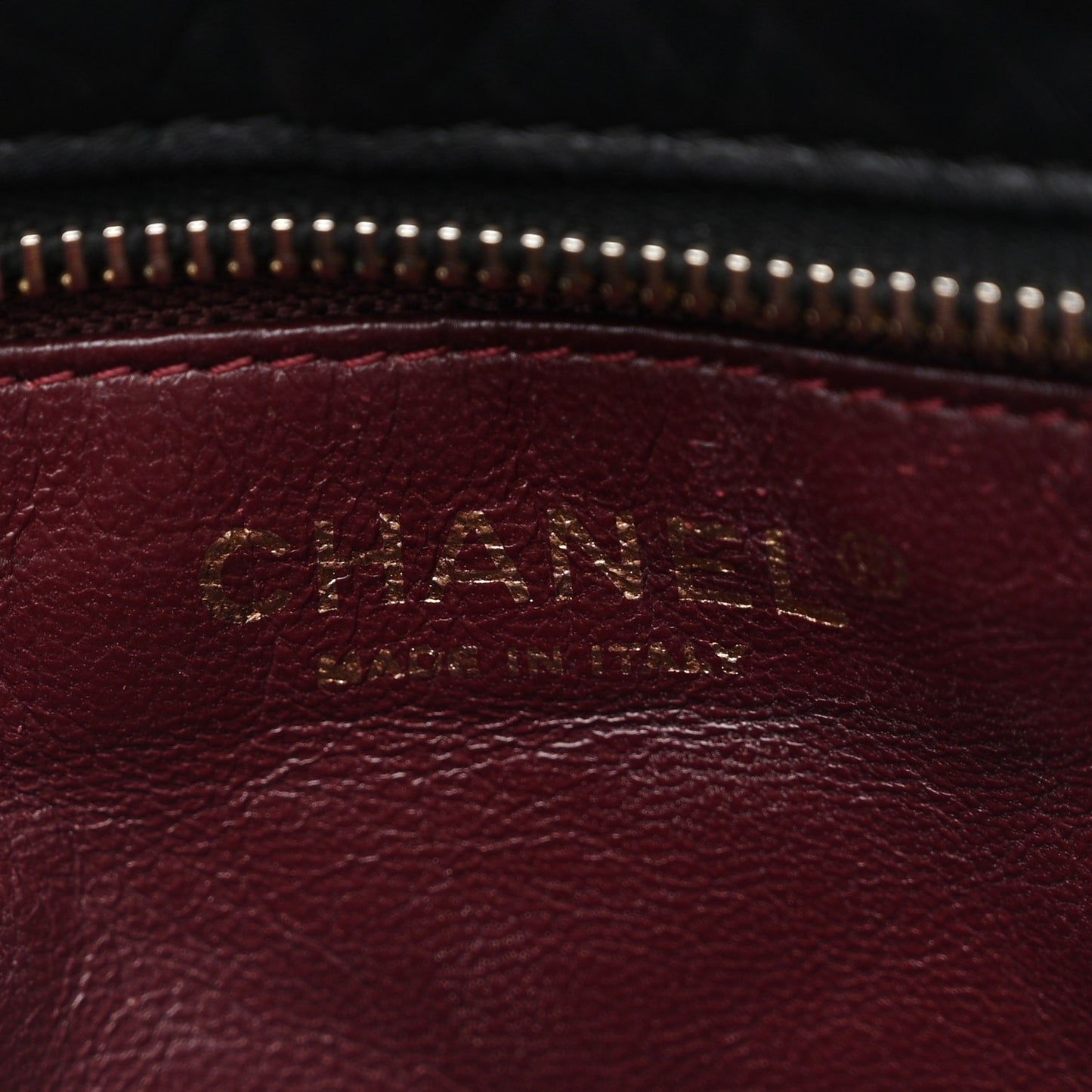 Aged Calfskin Quilted Large Reissue Camera Case Black