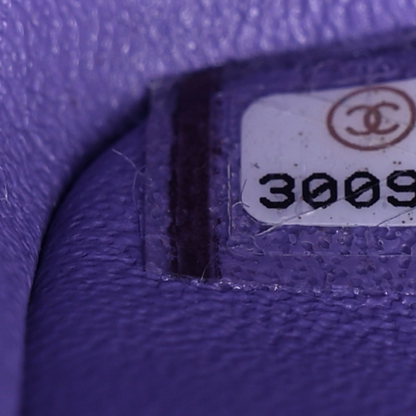 Caviar Quilted Medium Double Flap Purple