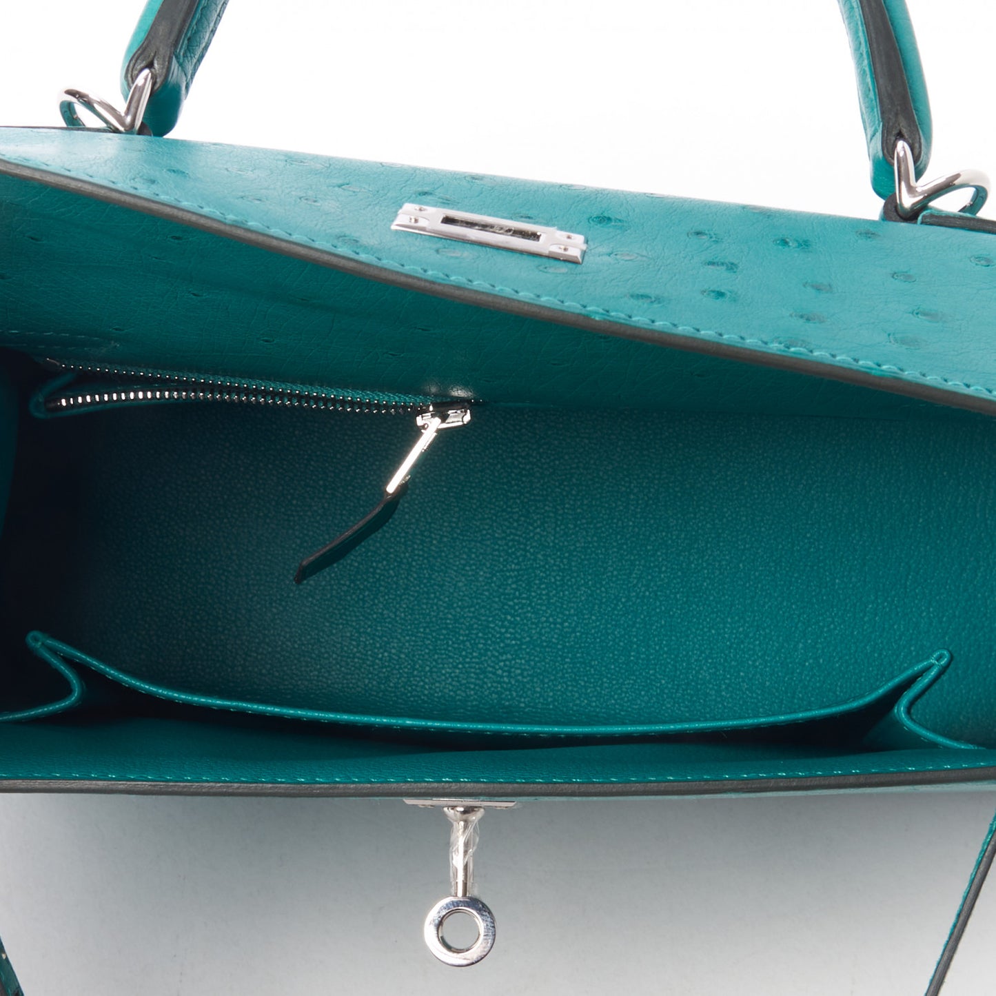 Ostrich Kelly Sellier 25 Vert Verone