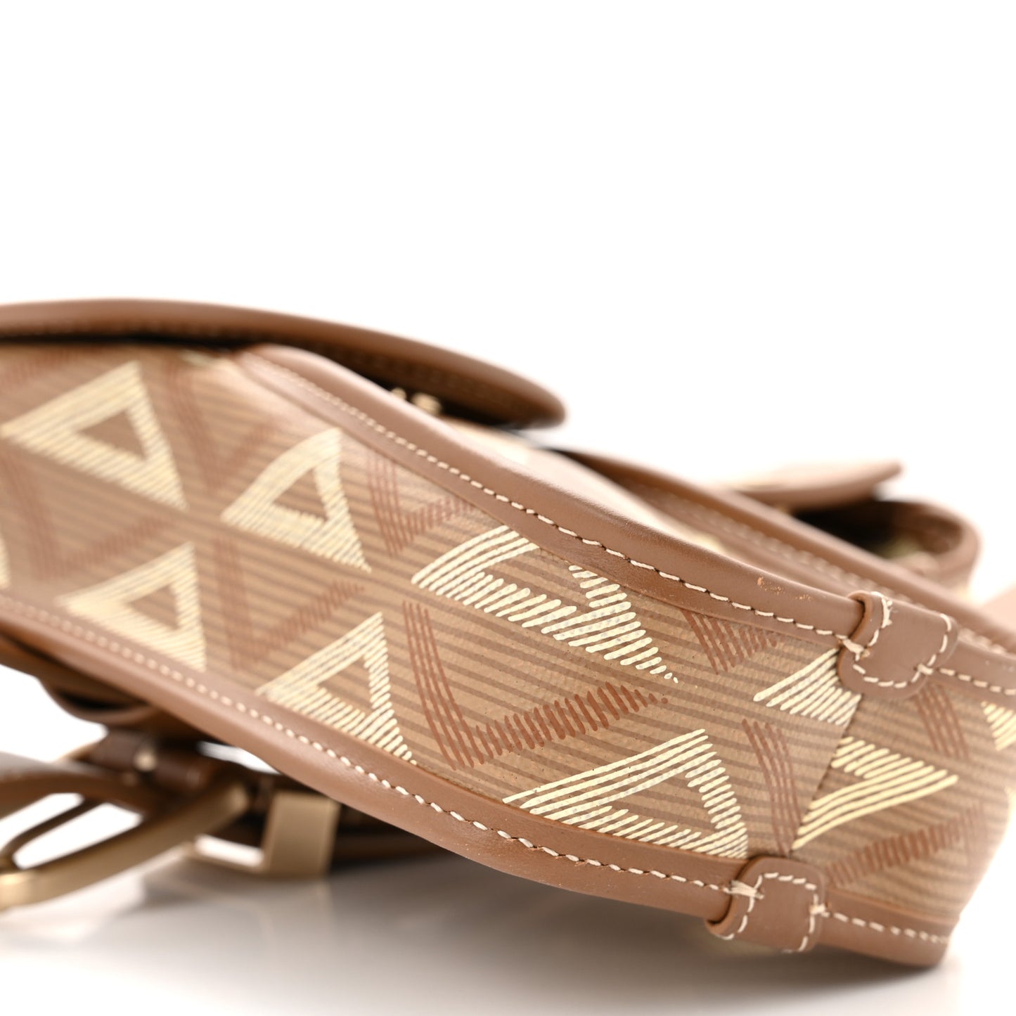 Coated Canvas CD Diamond Mens Utility Belt Coffee