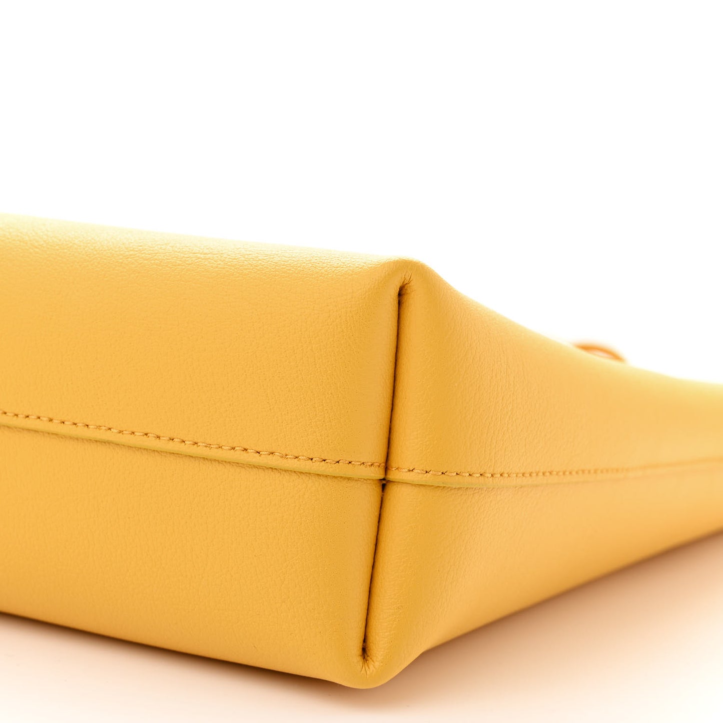 Calfskin Toy Shopping Tote Yellow