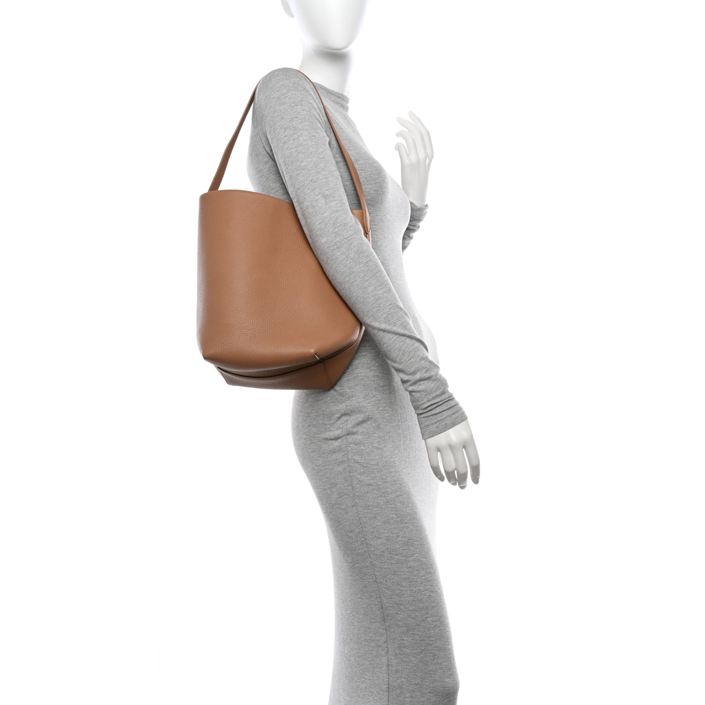 Grained Calfskin Medium N/S Park Tote Cinnamon