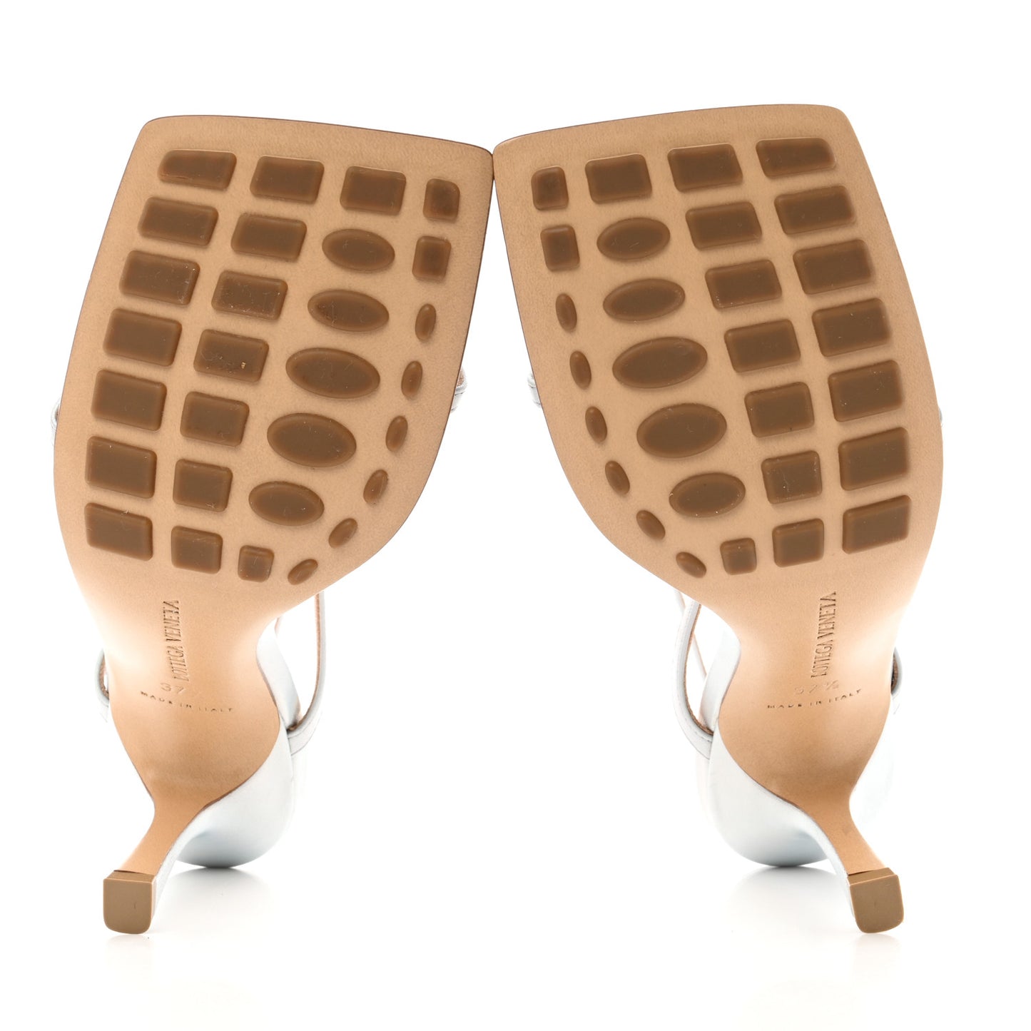 Laser Nappa Stretch Multi Strap 90mm Sandals 37.5 Moon Drop