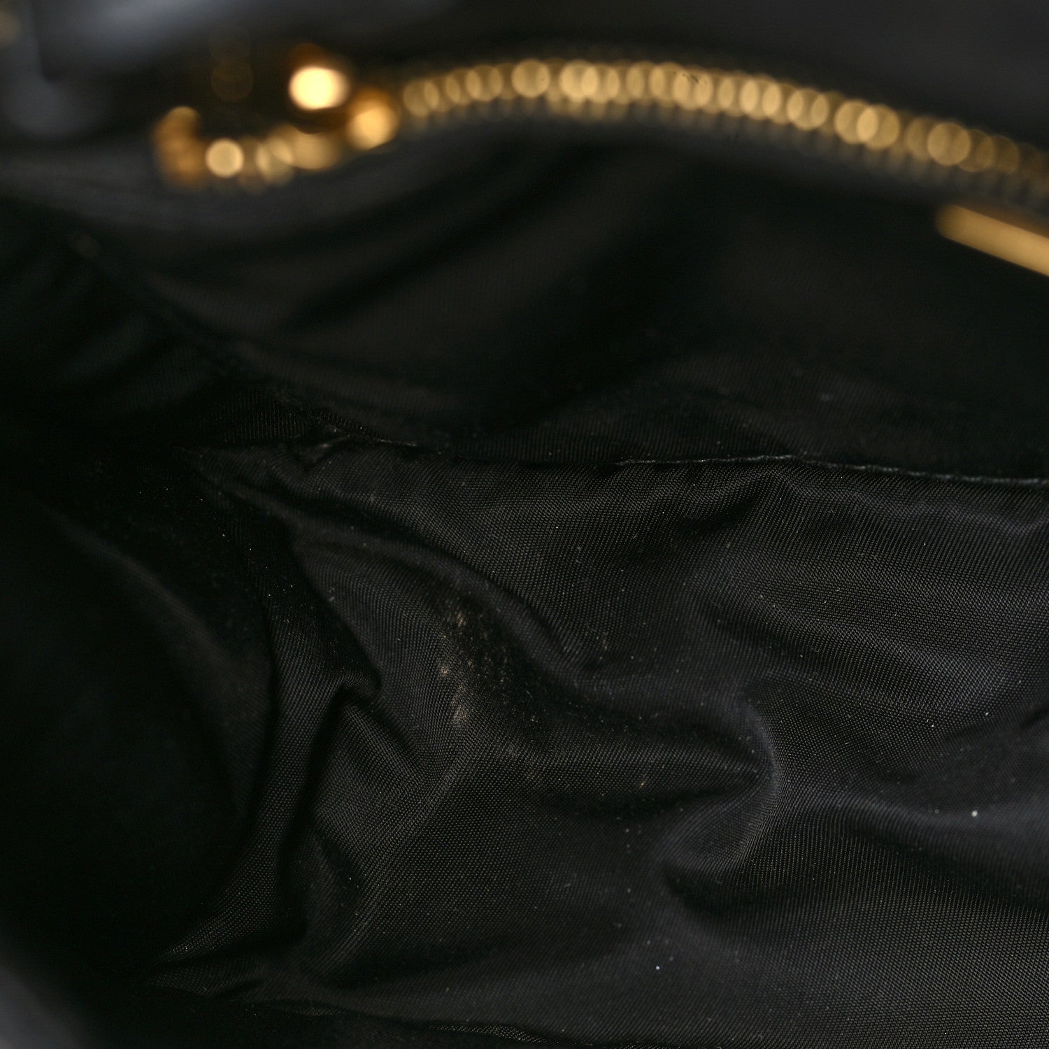 Prada Tessuto Nylon Padded Chain Shoulder Bag Black 9 of 9