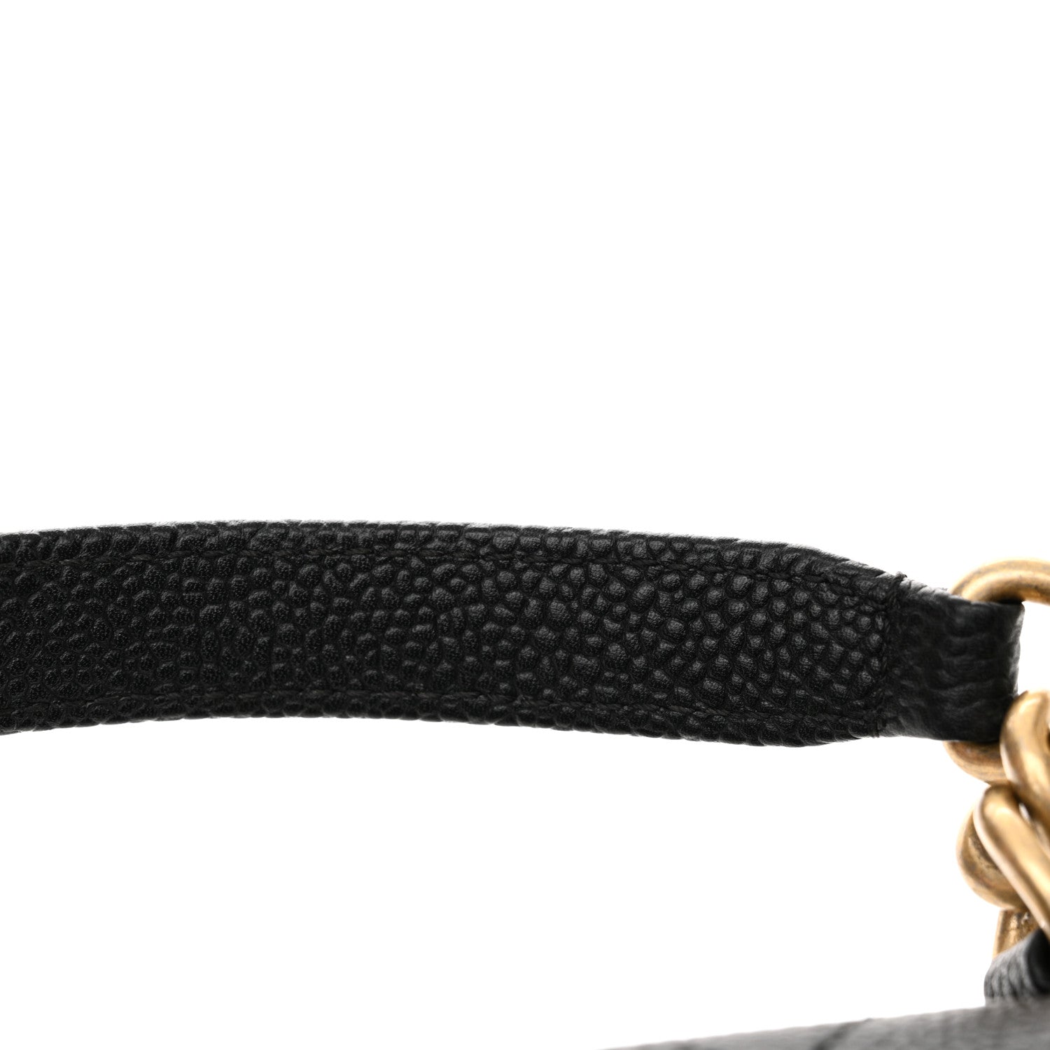 Chanel Grained Calfskin Stitched Flap Black 14 of 16