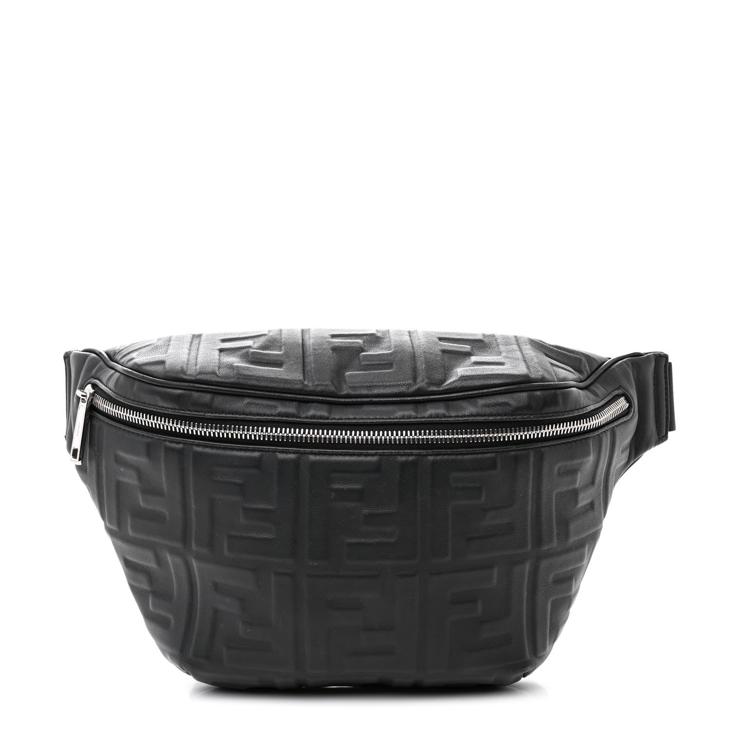 Fendi Nappa FF 1974 Embossed Belt Bag Black 1 of 15