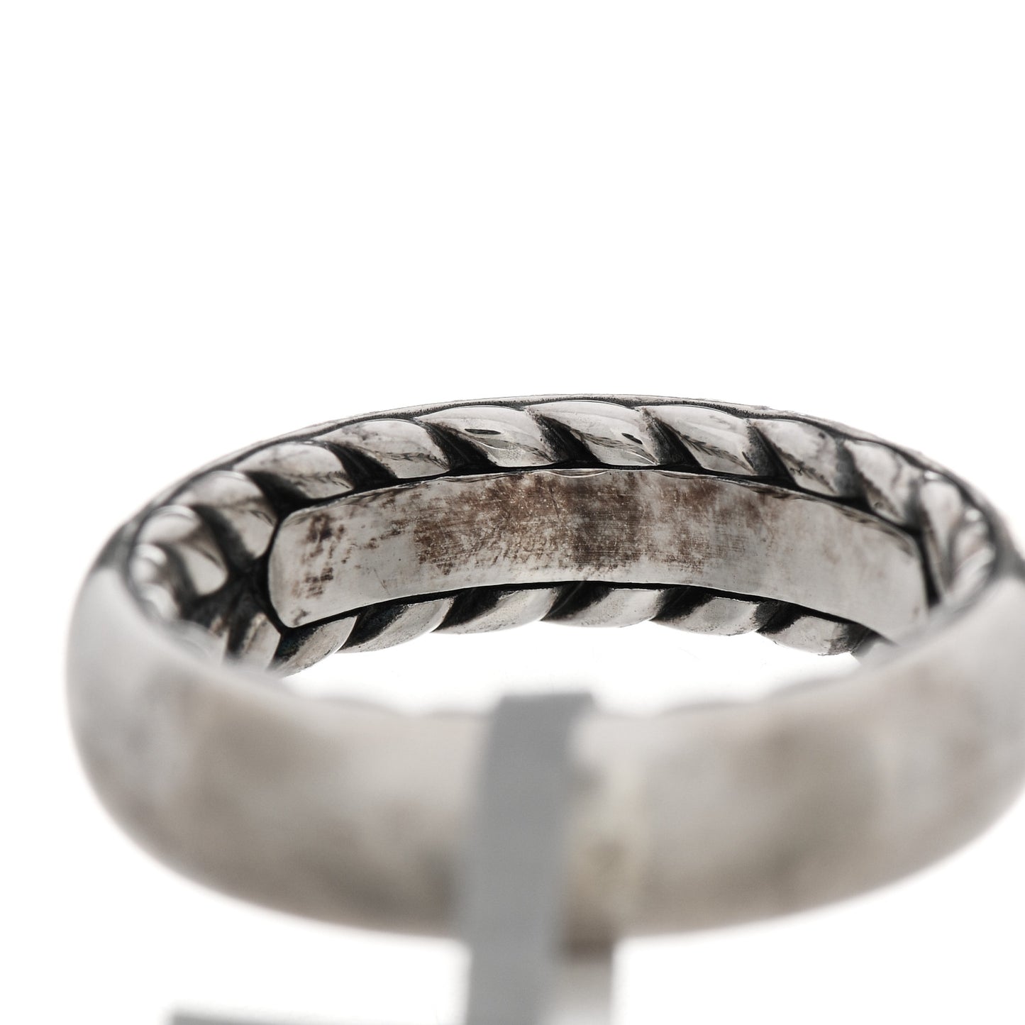 Sterling Silver 6mm Streamline Band Ring 62 10