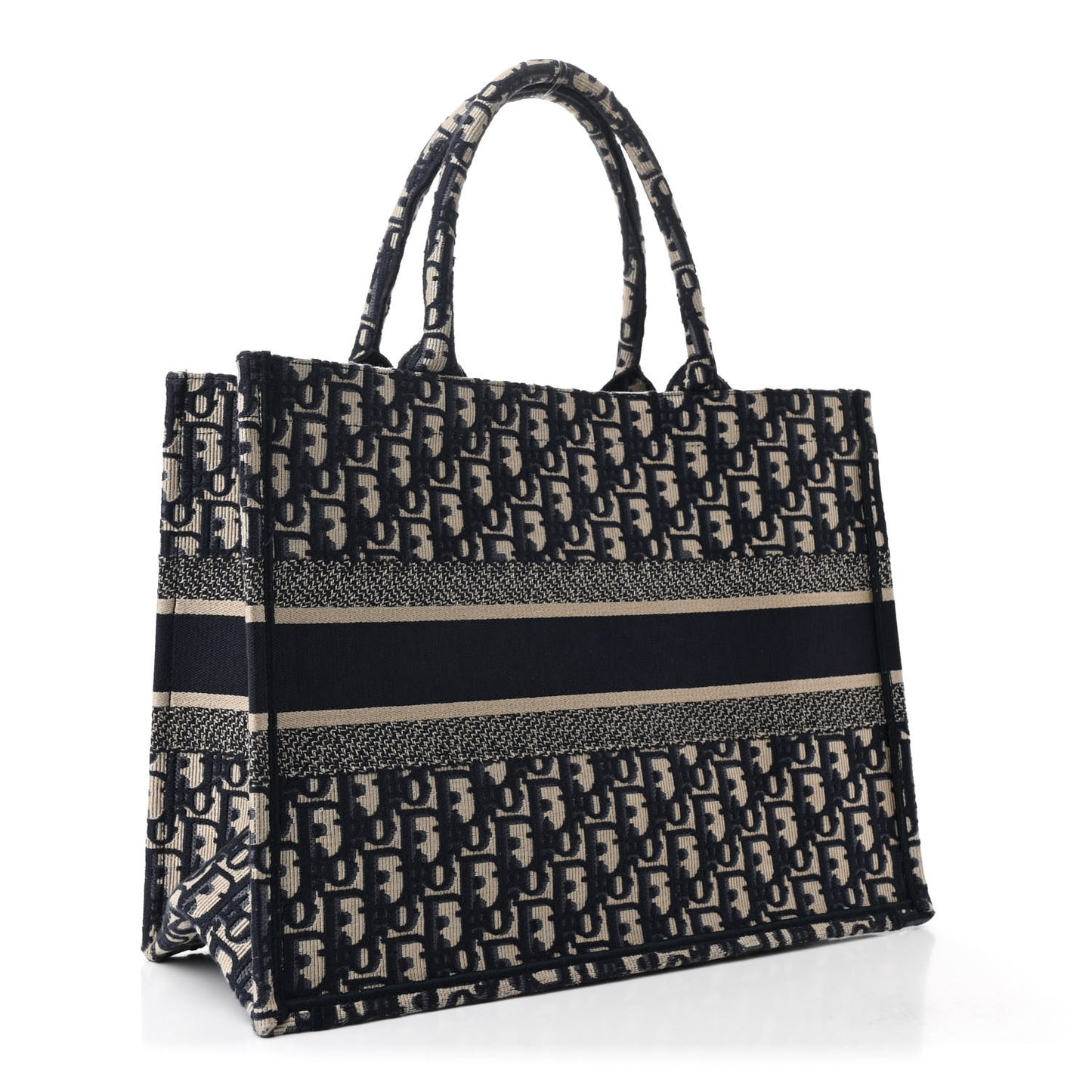 Oblique Medium Book Tote Blue Multicolor