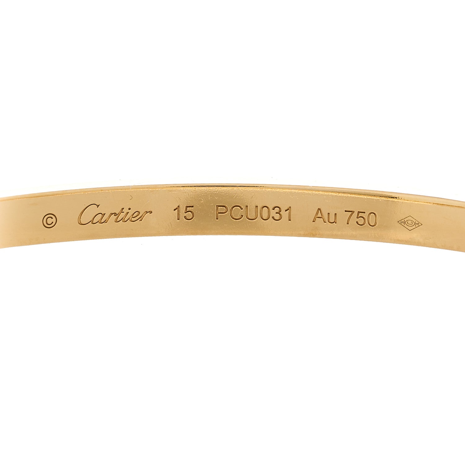 Cartier 18K Yellow Gold Small LOVE Bracelet 15 3 of 7