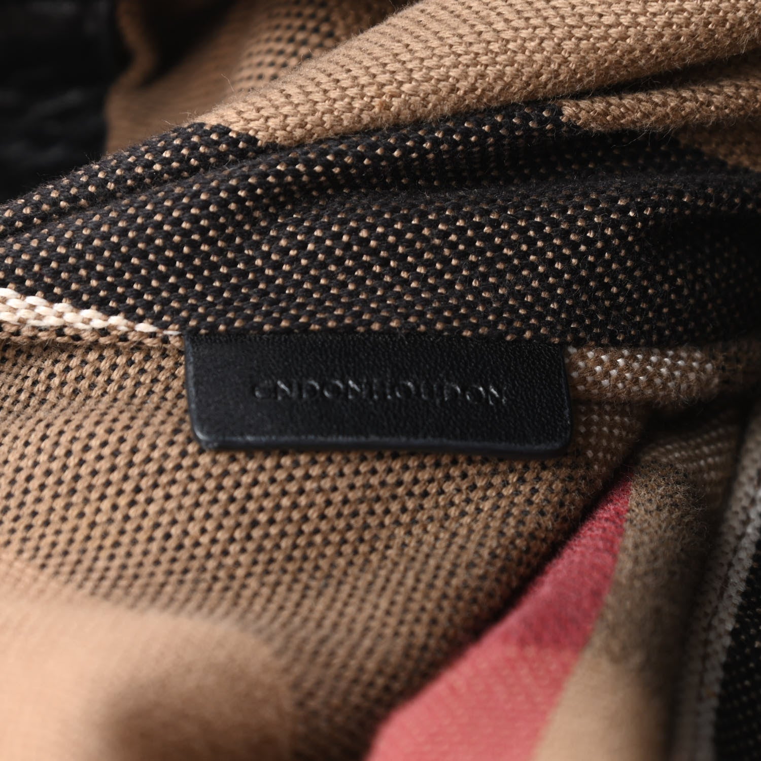 Burberry Grainy Calfskin House Check Medium Maidstone Black 8 of 15