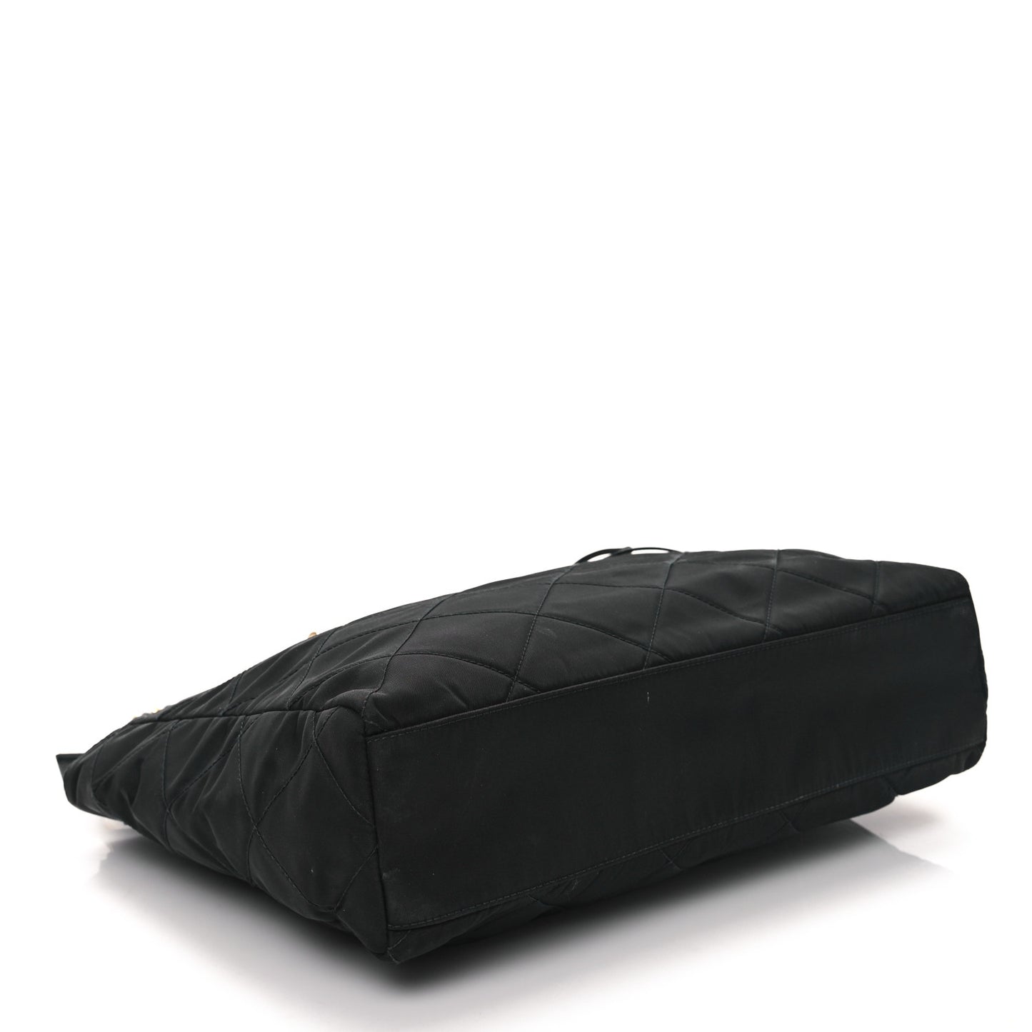 Re-Nylon Impuntu Quilted Re-Edition 1995 Chaine Medium Tote Bag Black