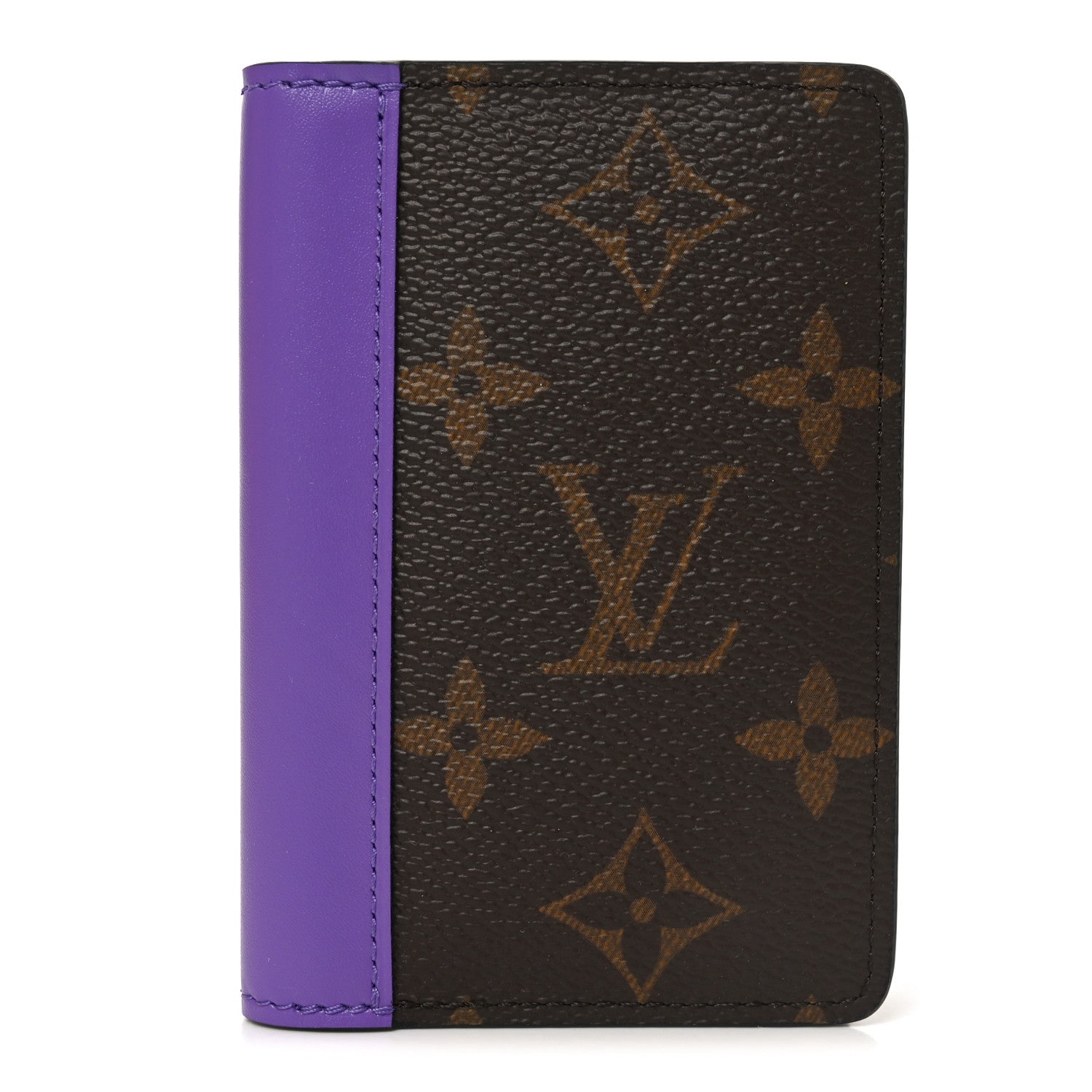 Louis Vuitton ケース ダークパープル Louis Vuitton Monogram Pocket Organizer NM Purple 1858649