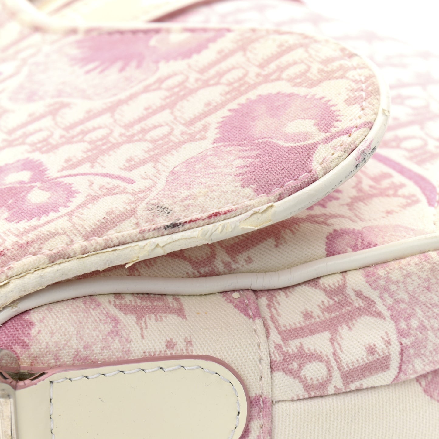 Monogram Floral Saddle Bag Pink