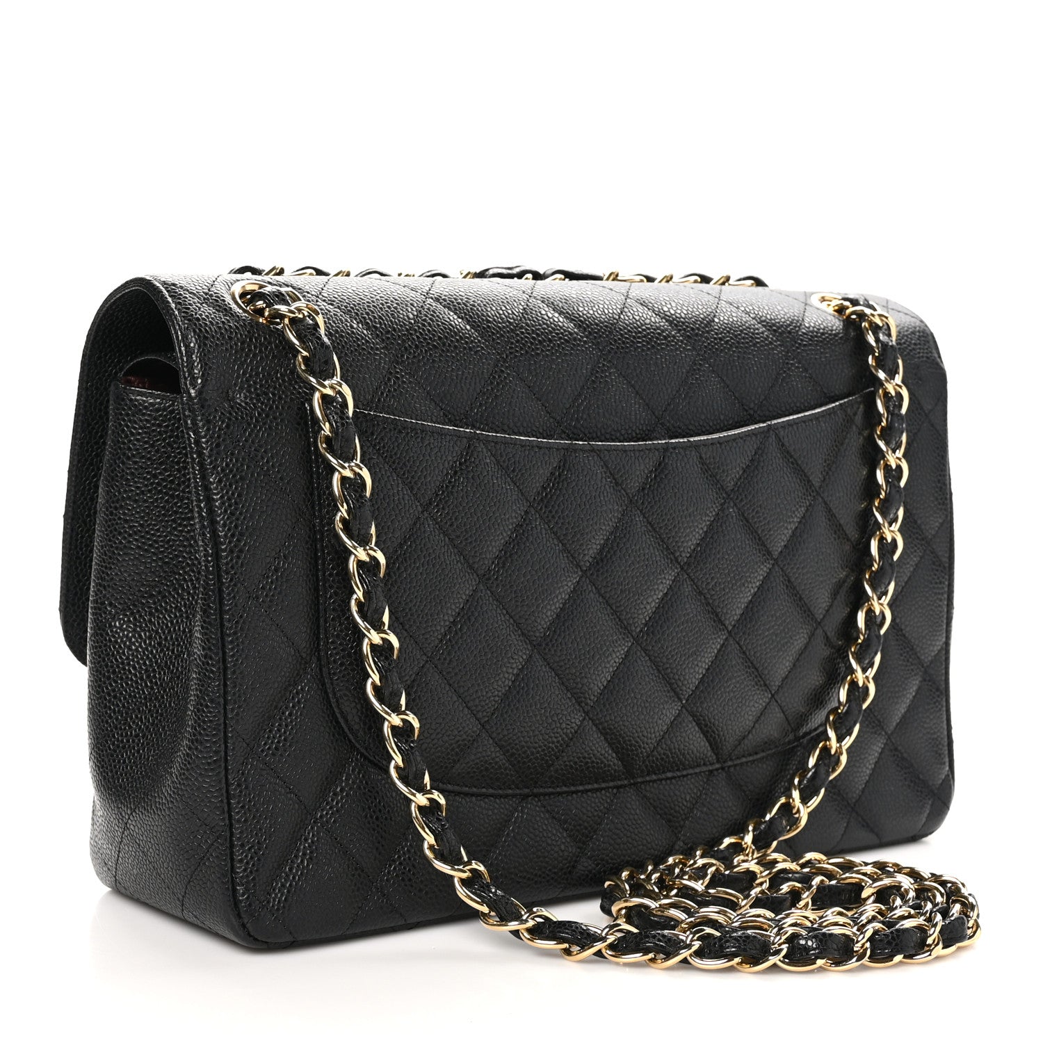 Chanel Caviar Quilted Jumbo Double Flap Black 4 of 11
