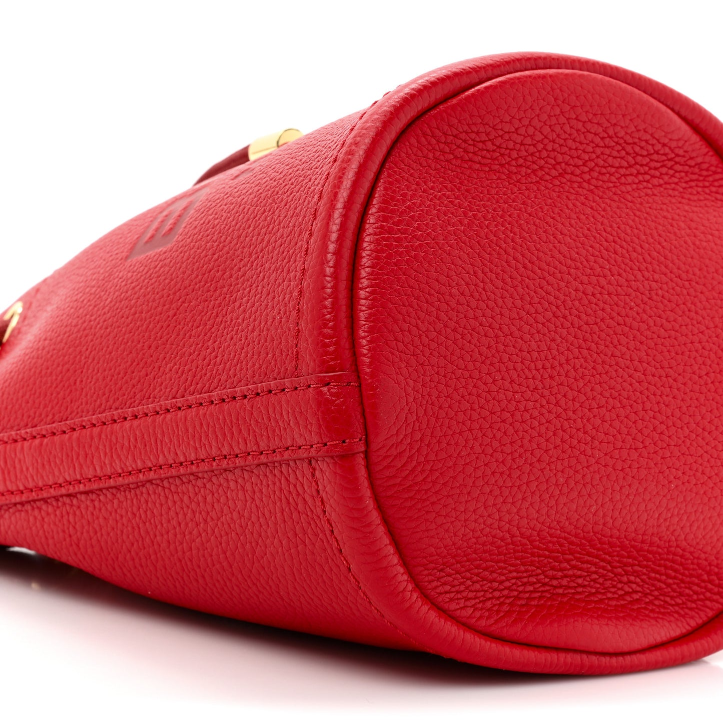 Grained Calfskin The Bucket Bag True Red