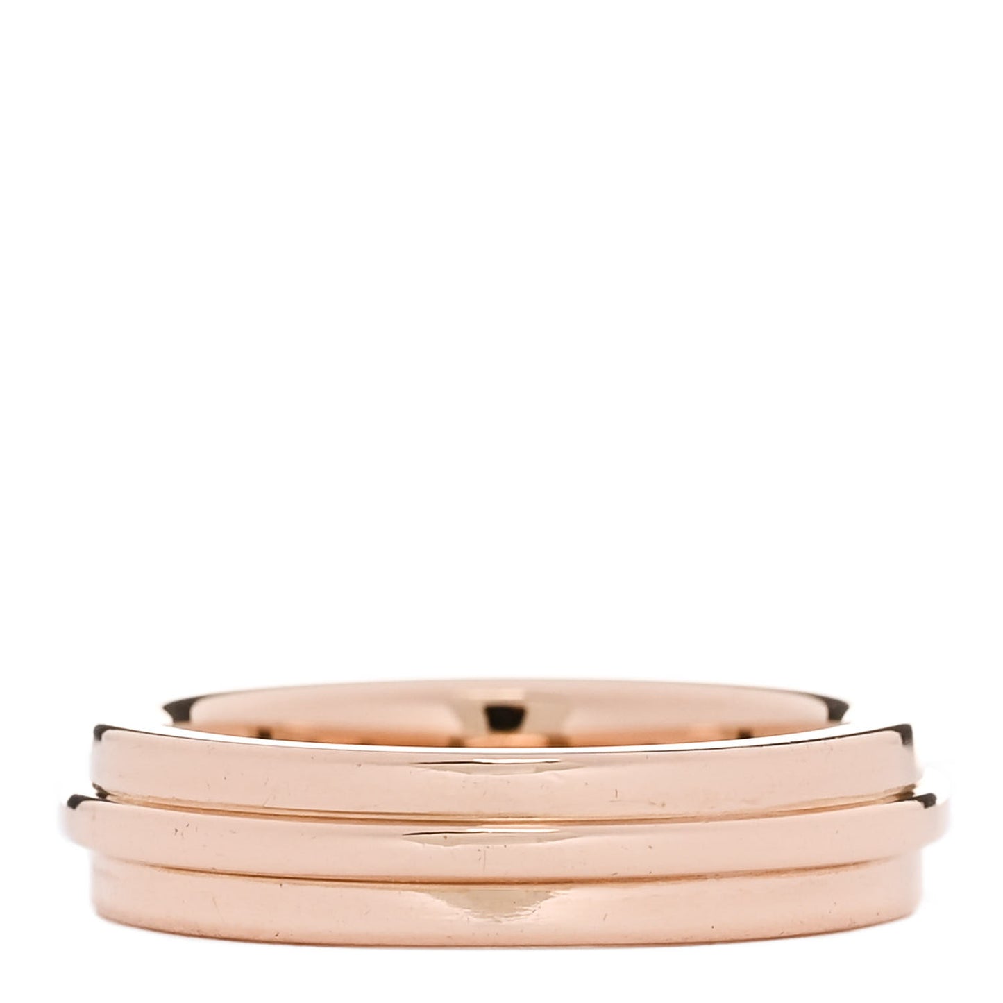 18K Rose Gold T Two Narrow Ring 49 5