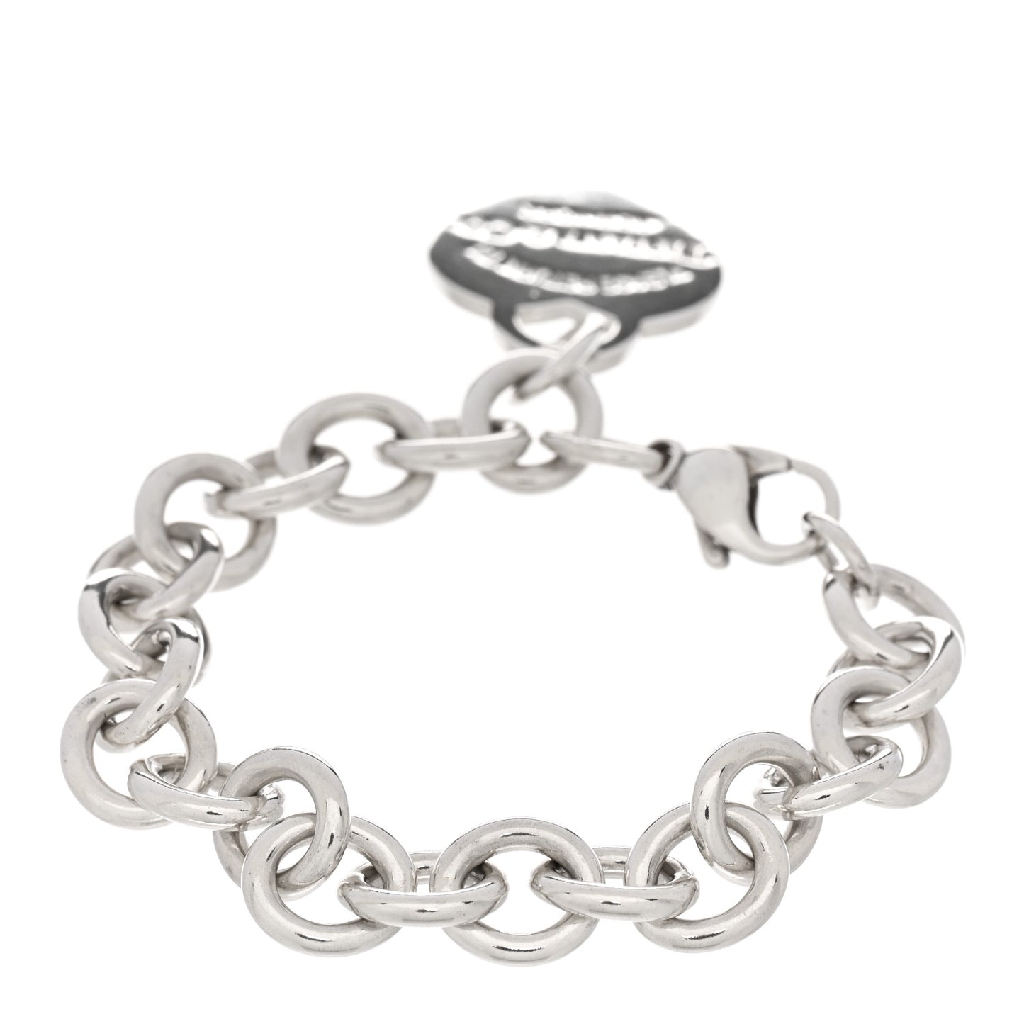Sterling Silver Return to Tiffany Heart Tag Charm Bracelet