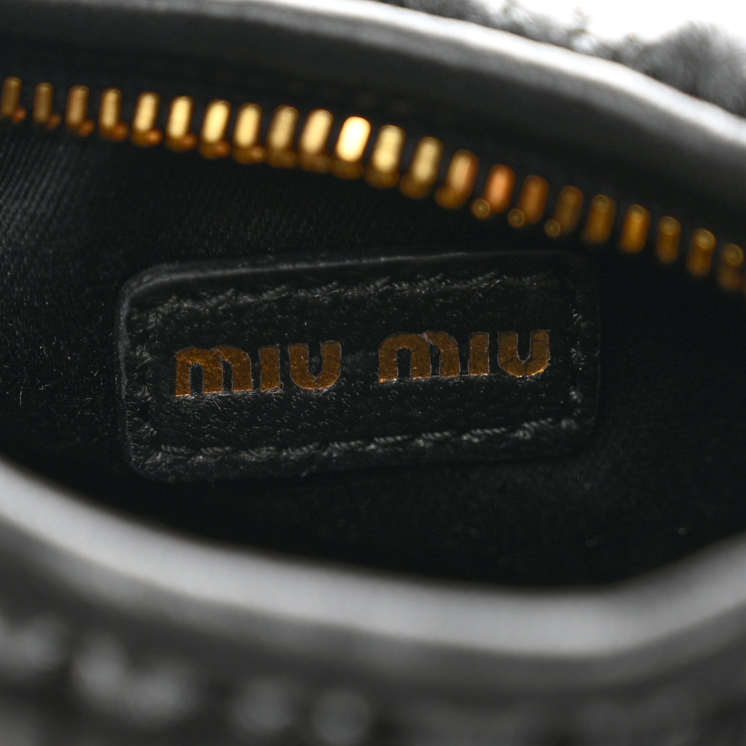 Miu Miu Nappa Matelasse Micro Wander Hobo Black 6 of 8