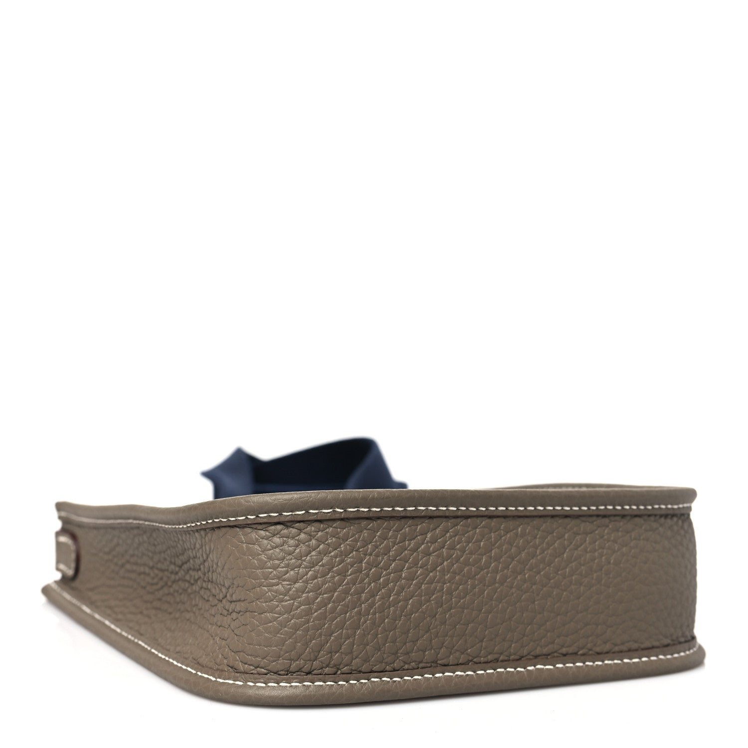 Hermes Taurillon Clemence Amazone Evelyne TPM Etoupe Bleu Indigo 4 of 11
