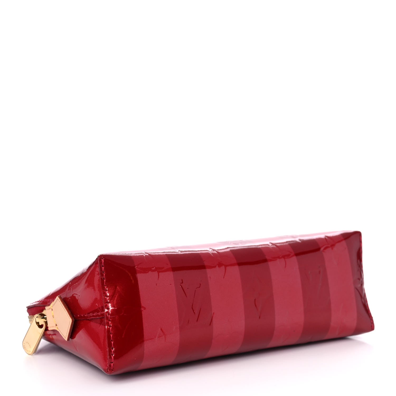 Louis Vuitton Vernis Rayures Cosmetic Pouch Pomme D'Amour 4 of 9