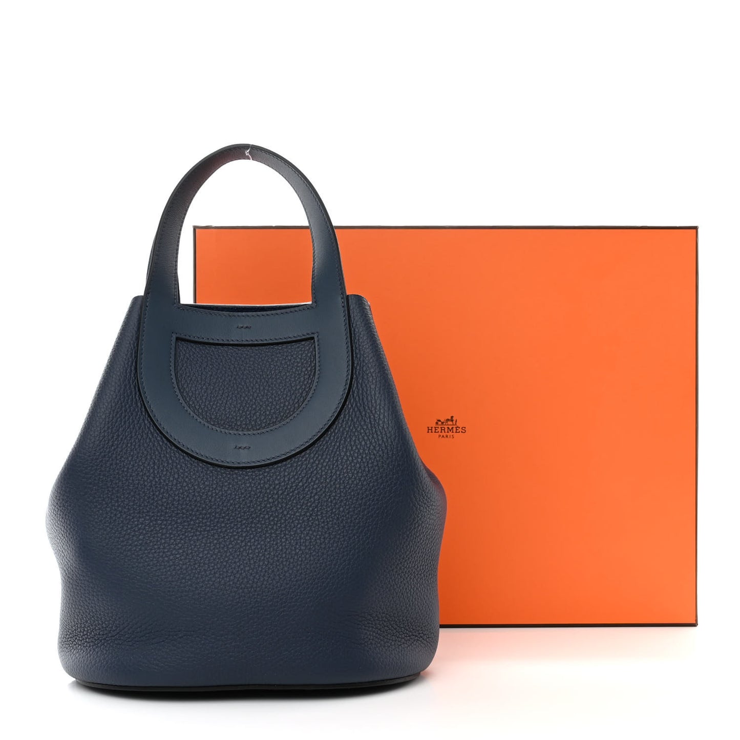 Taurillon Clemence Swift In-The-Loop 23 Bag Bleu de Prusse