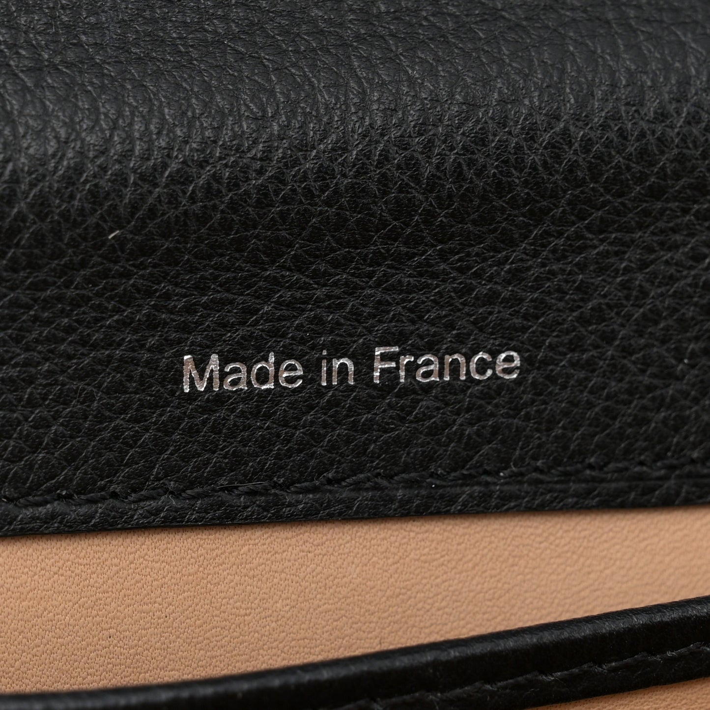 Grained Calfskin Mini Brillant Satchel Black
