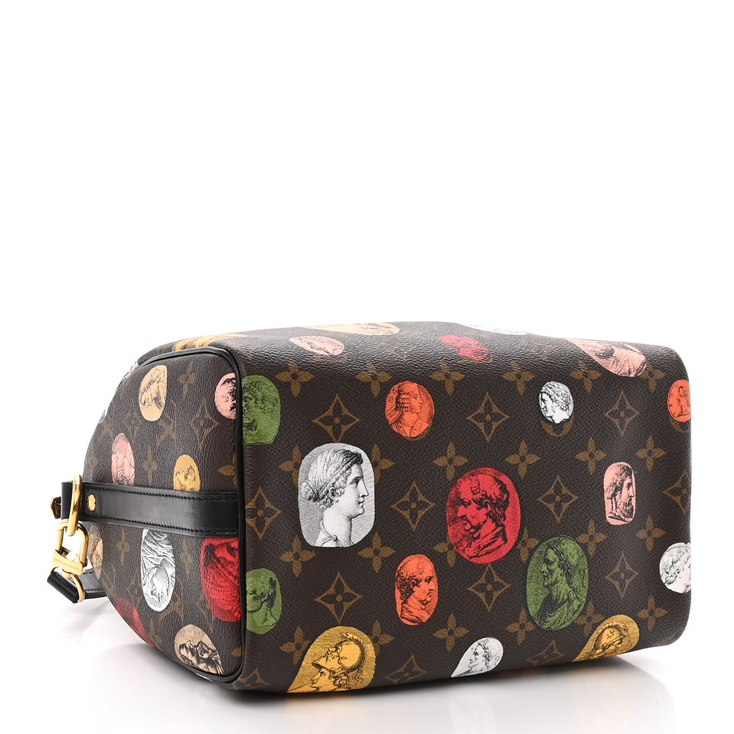 x FORNASETTI Monogram Cameo Speedy Bandouliere 25