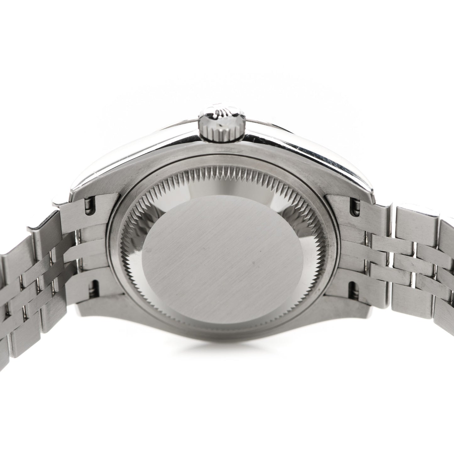 Stainless Steel 18K White Gold Diamond 28mm Oyster Perpetual Datejust Watch Dark Grey 279174