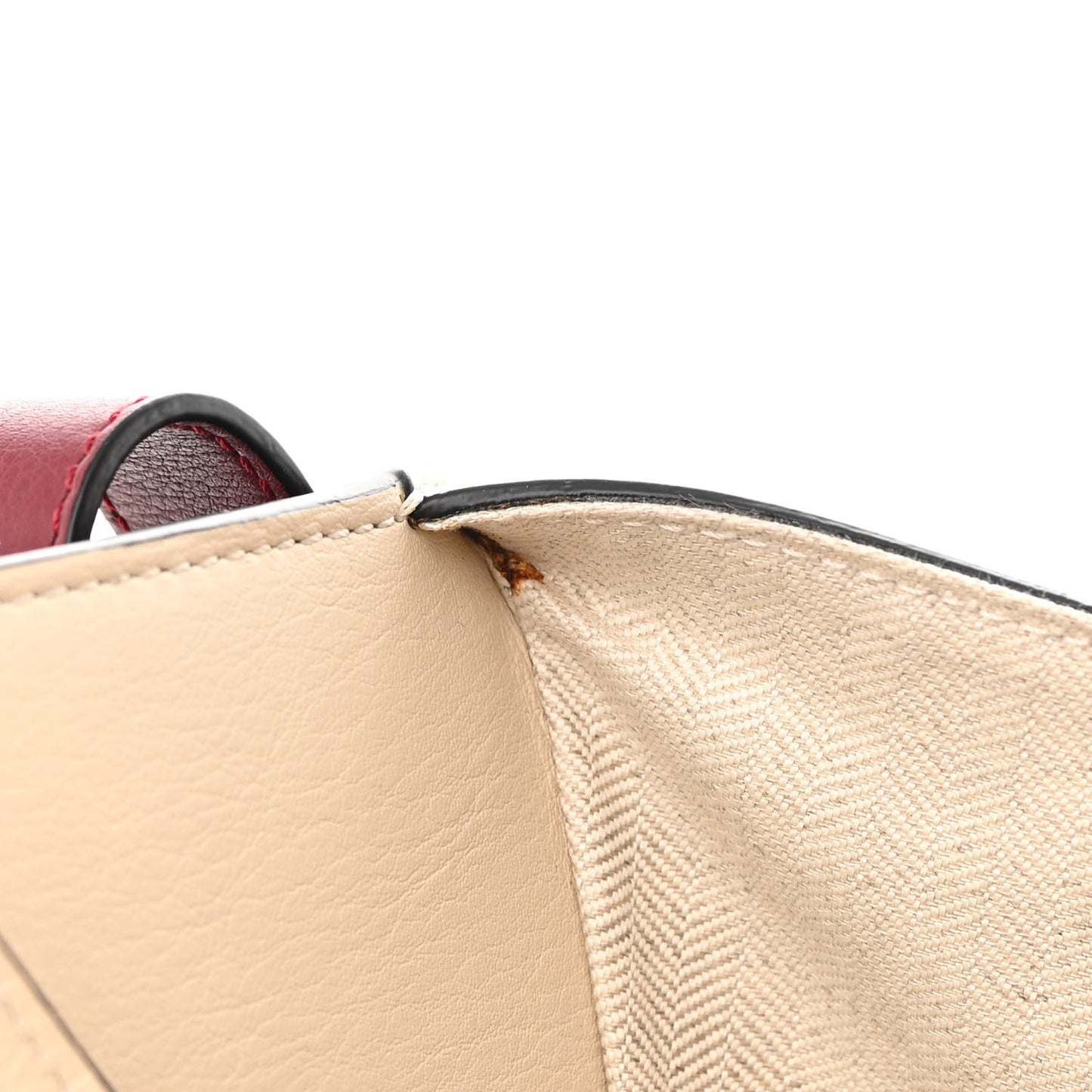 Calfskin Small Hammock Shoulder Bag Garnet Ivory