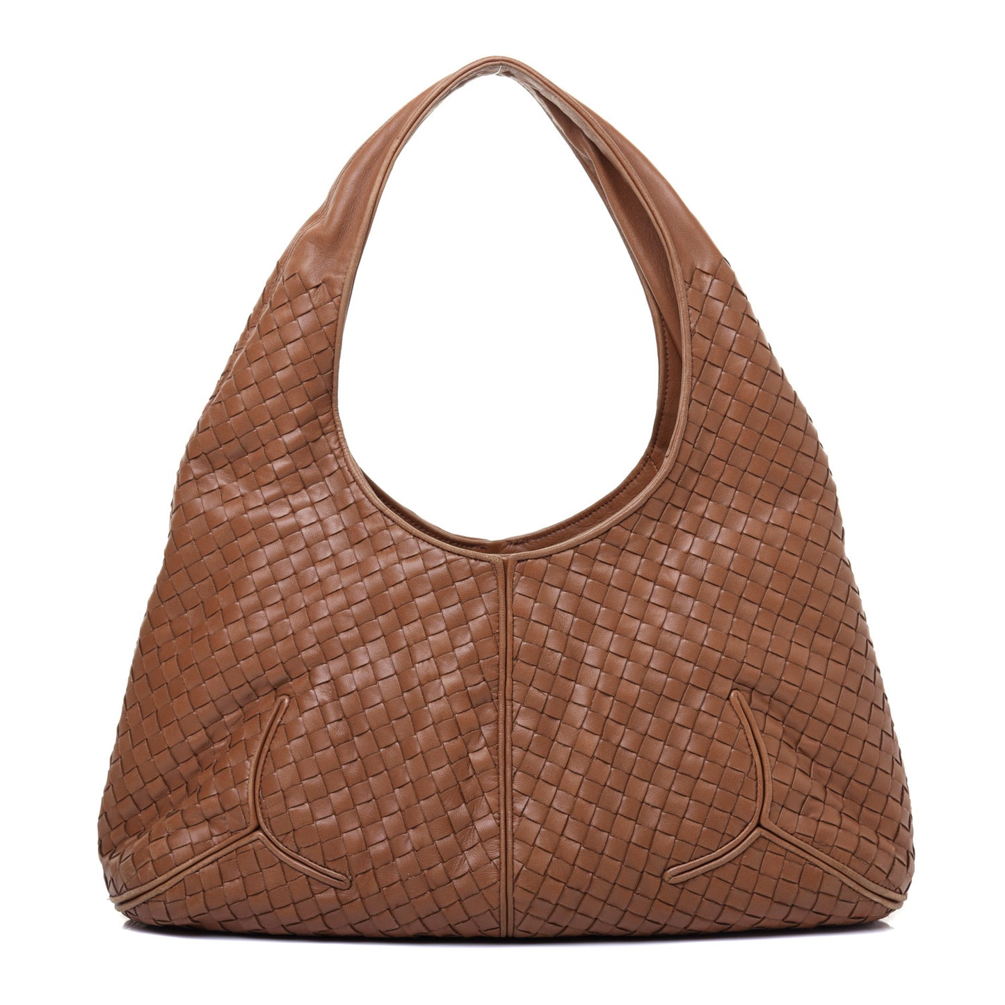 Nappa Intrecciato Ball Hobo Noce