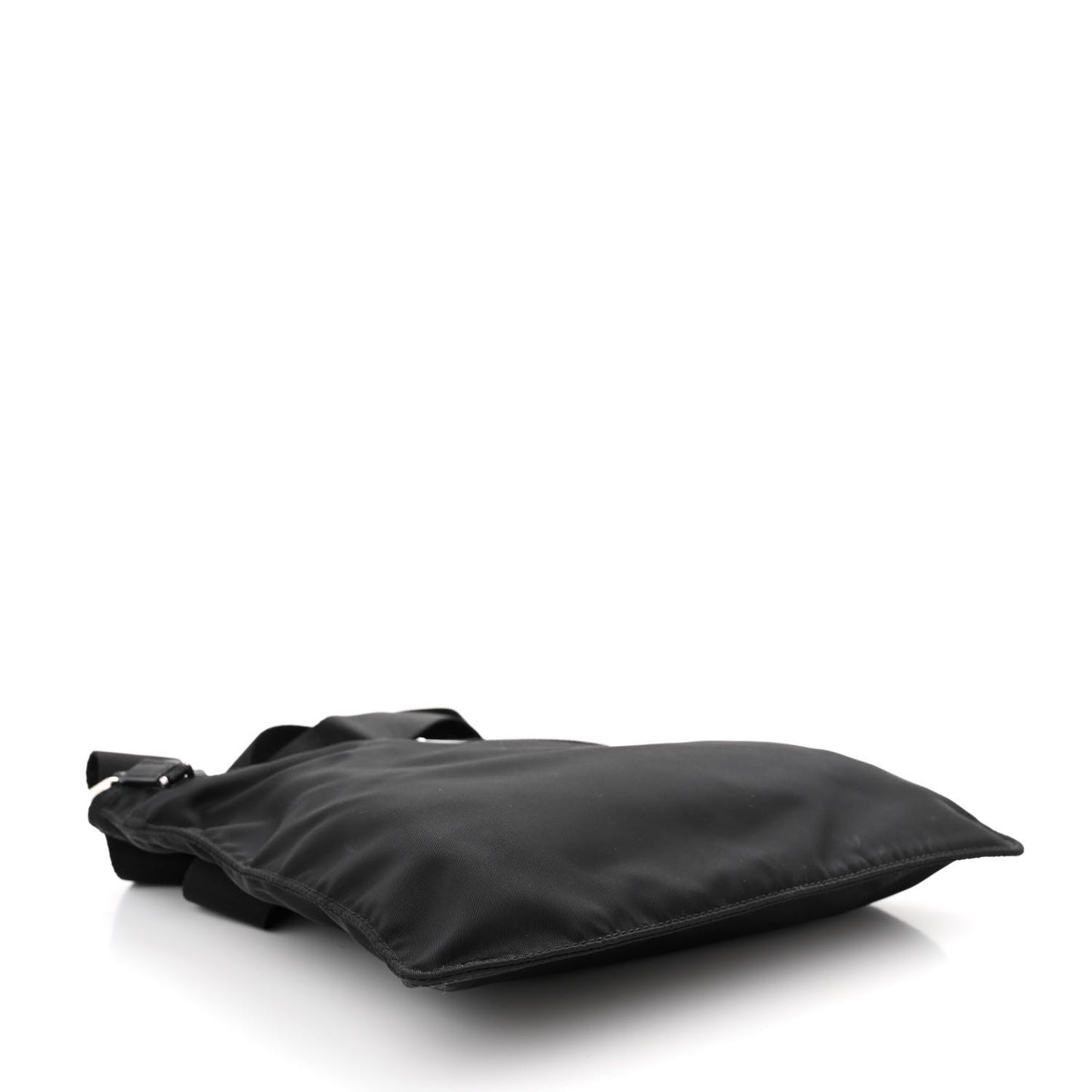 Nylon Vela Flat Messenger Bag Black