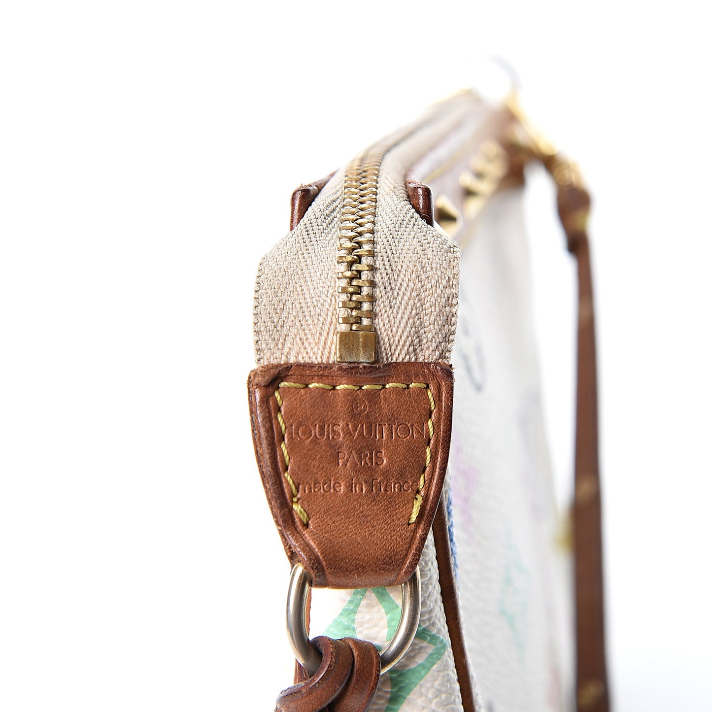 Monogram Multicolor Pochette Accessories White