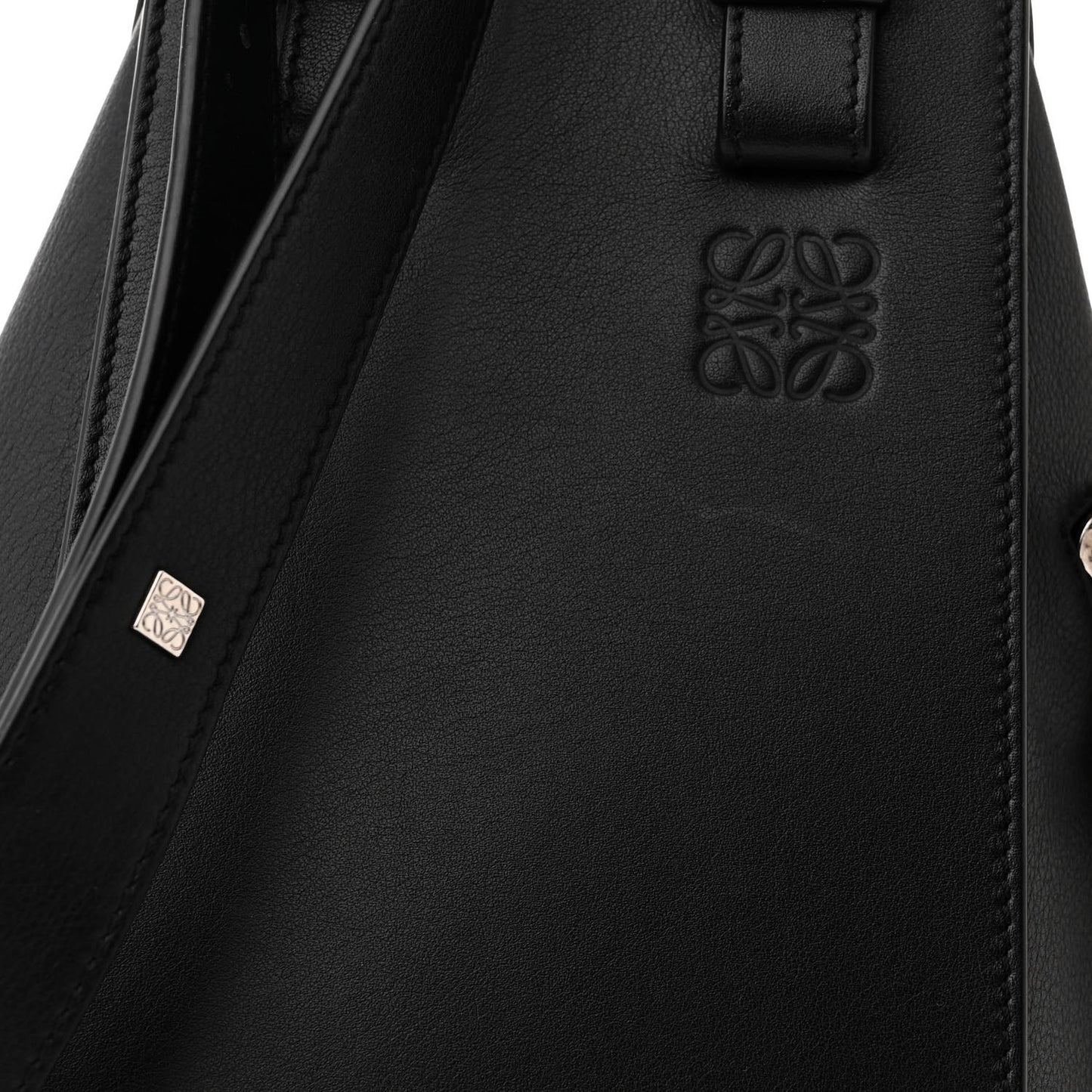 Calfskin Small Hammock Shoulder Bag Black