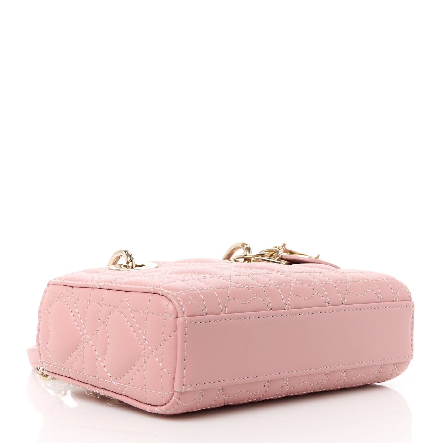Lambskin Cannage Dioramour Micro Lady D-Joy Rose De Vents