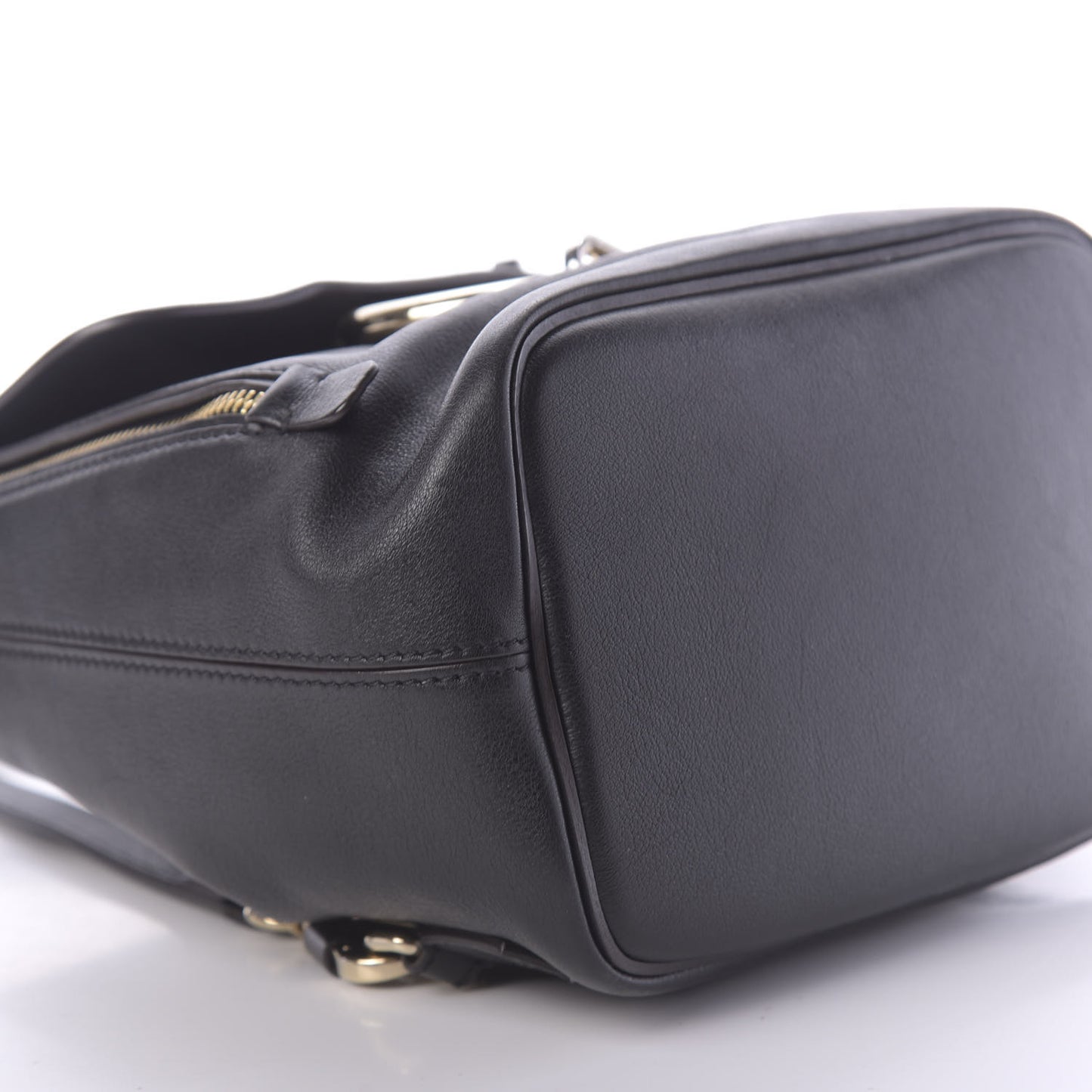 Suede Calfskin Small Faye Backpack Black