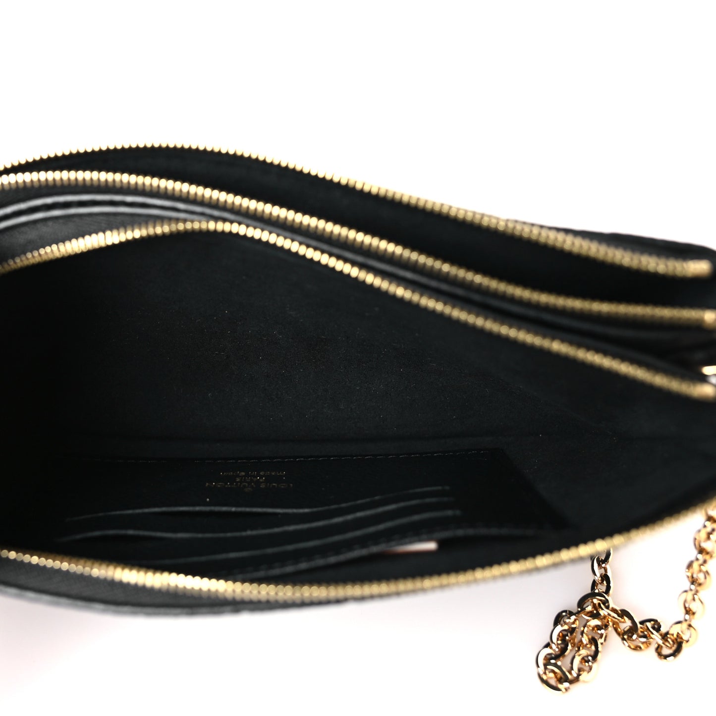 Empreinte Double Zip Pochette Black