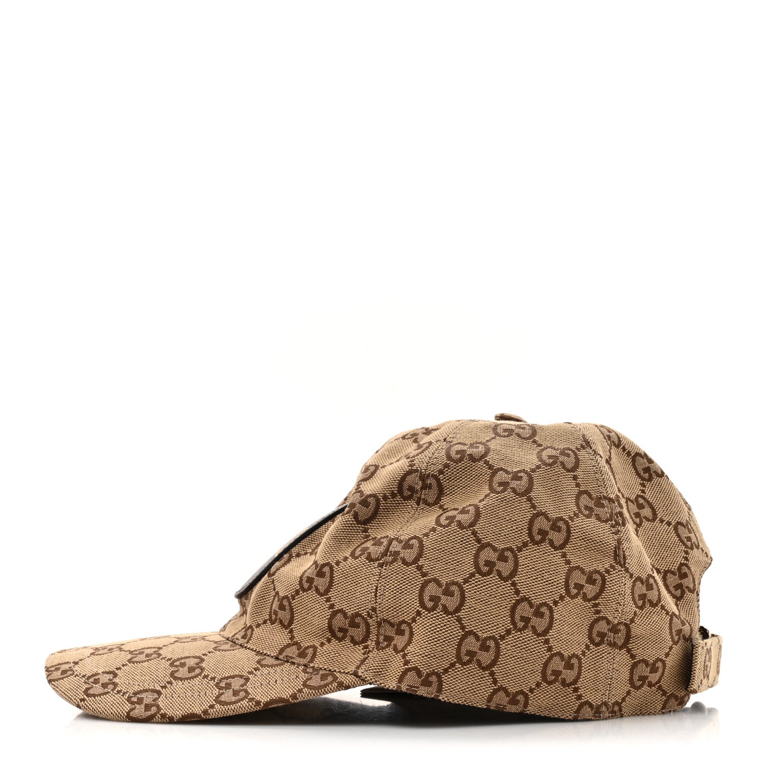 Gucci Monogram Textured Dollar Calfskin Zeno Baseball Hat XXL Beige 6 of 10