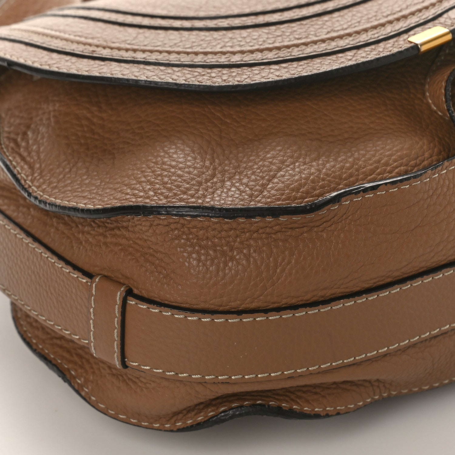 Chloe Calfskin Medium Marcie Round Crossbody Bag Nut 7 of 9