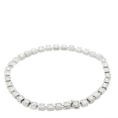 Platinum Diamond 3.37ctw Tennis Bracelet