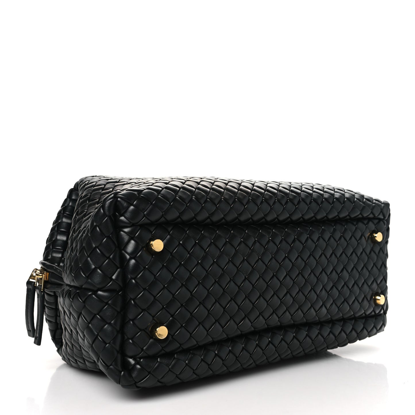 Nappa Intrecciato Medium Bauletto Black