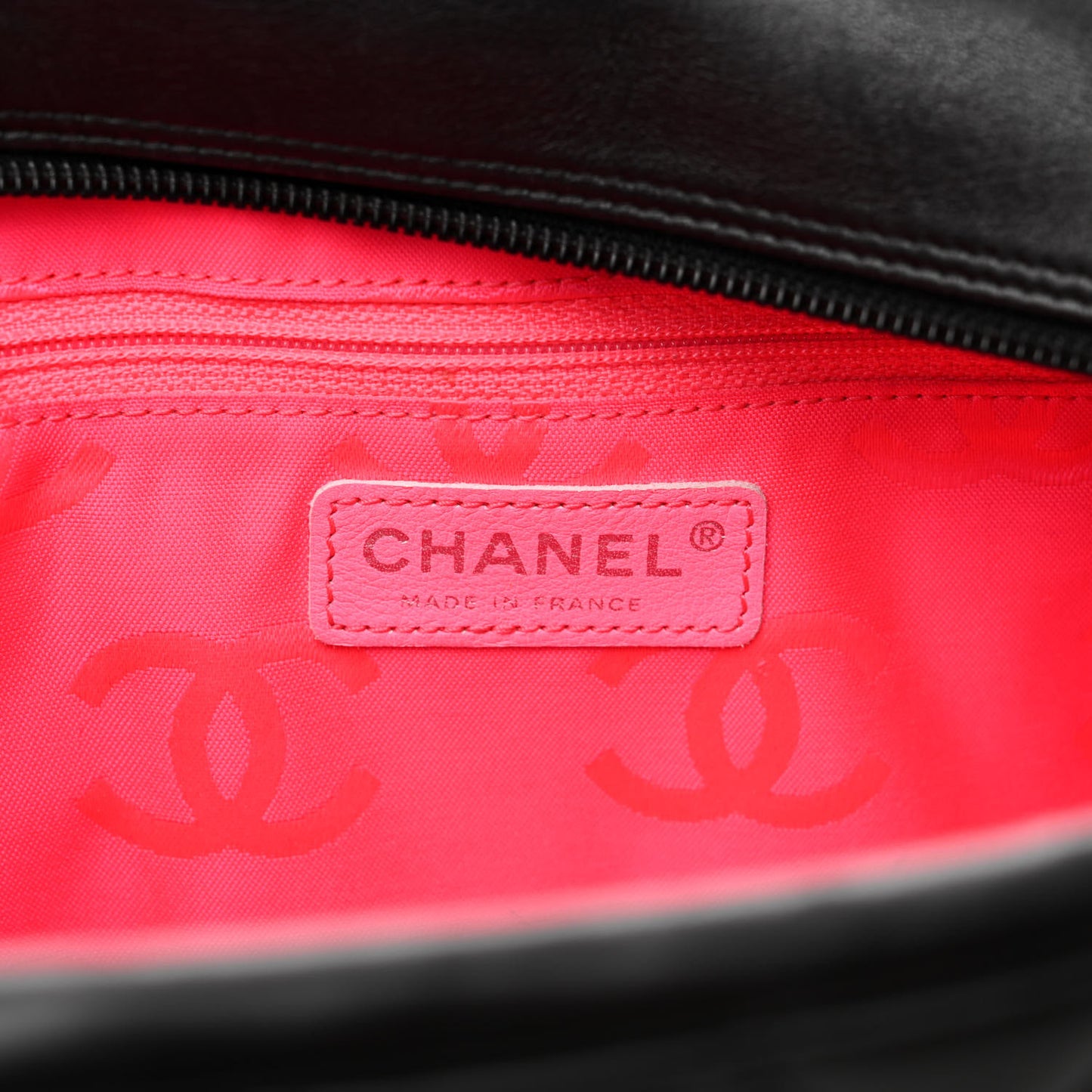 Calfskin Quilted Large Cambon Bowler Black